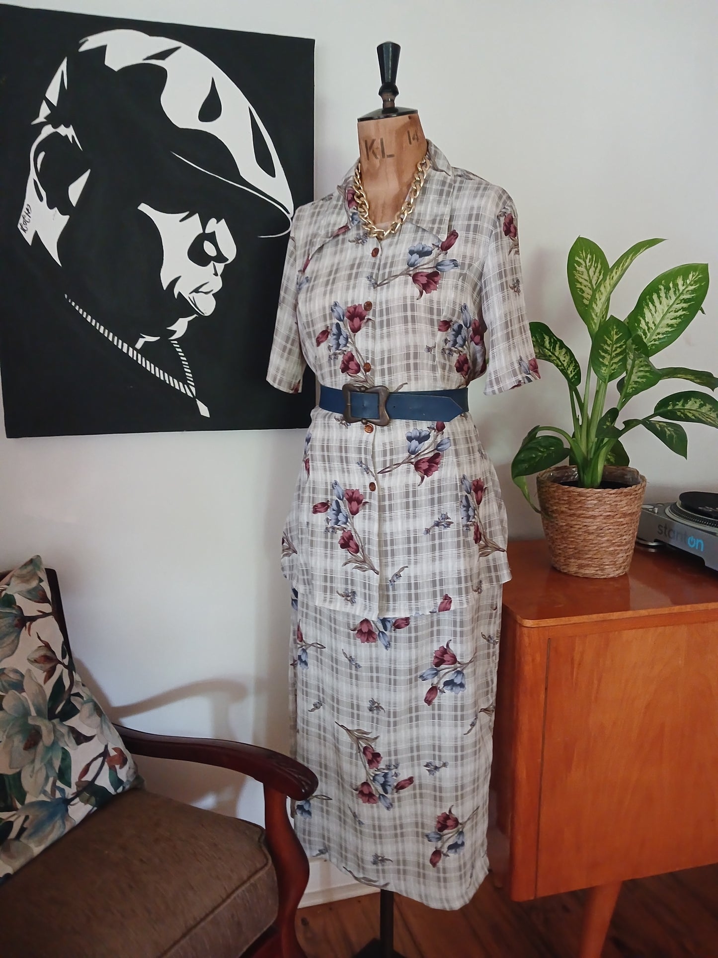 Grey Vintage Floral Summer Set