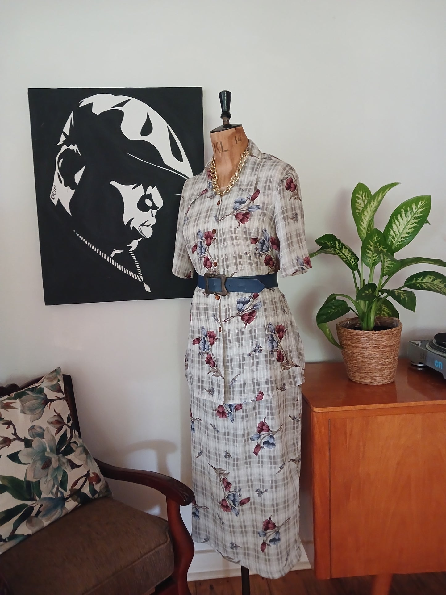 Grey Vintage Floral Summer Set