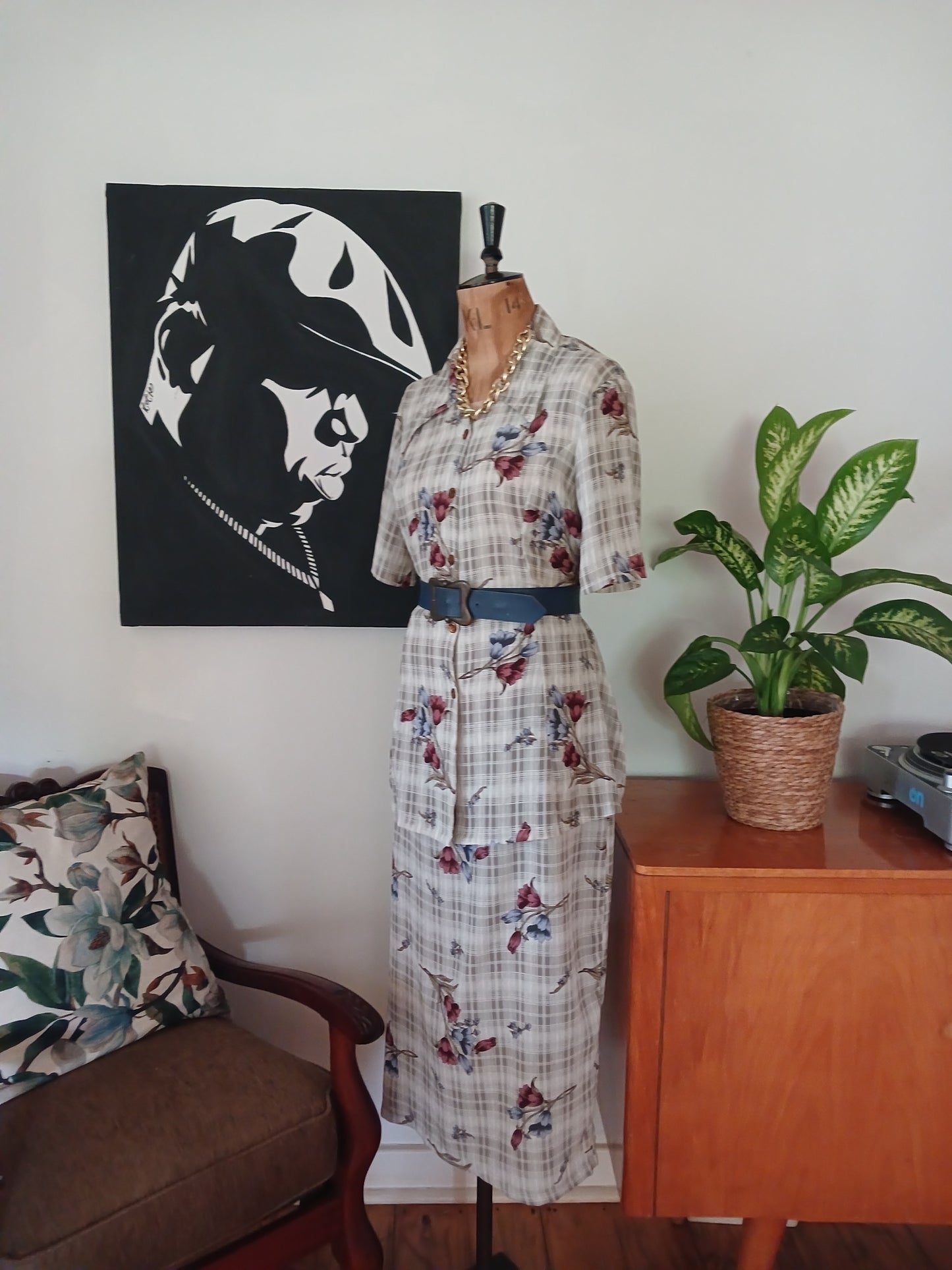 Grey Vintage Floral Summer Set