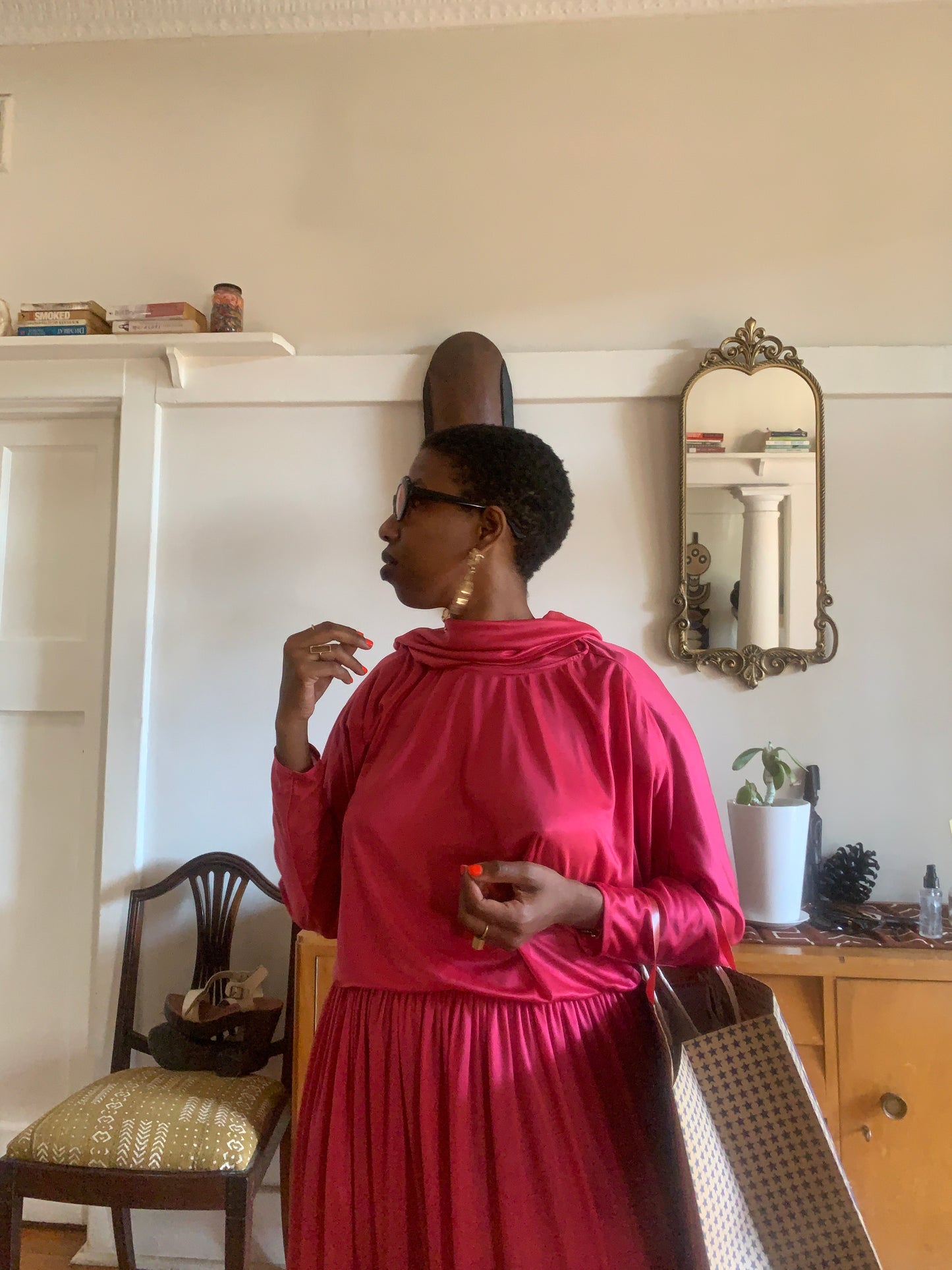 Cerise Pink Vintage Dress