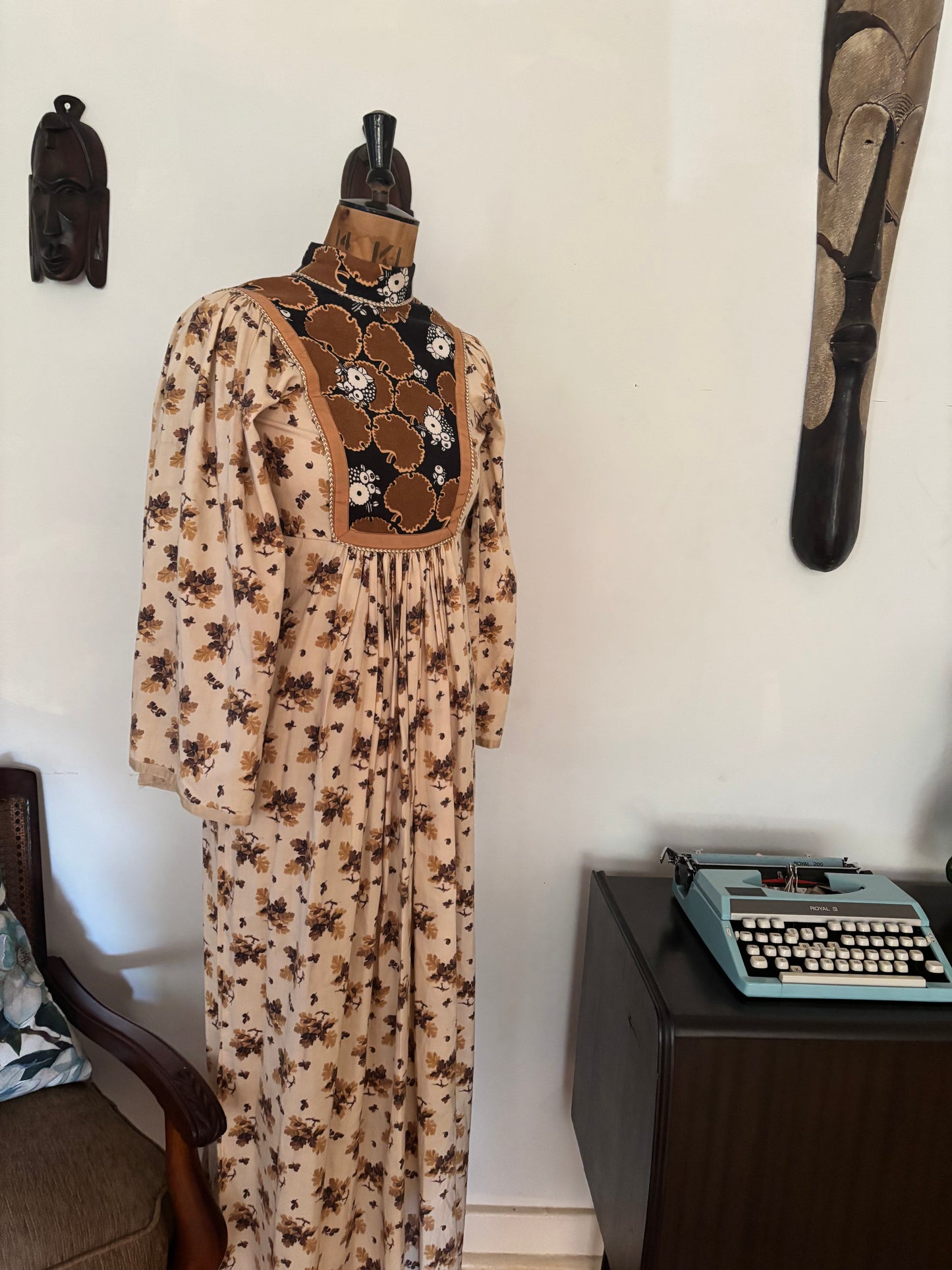 Vintage Maxi 70s Dress