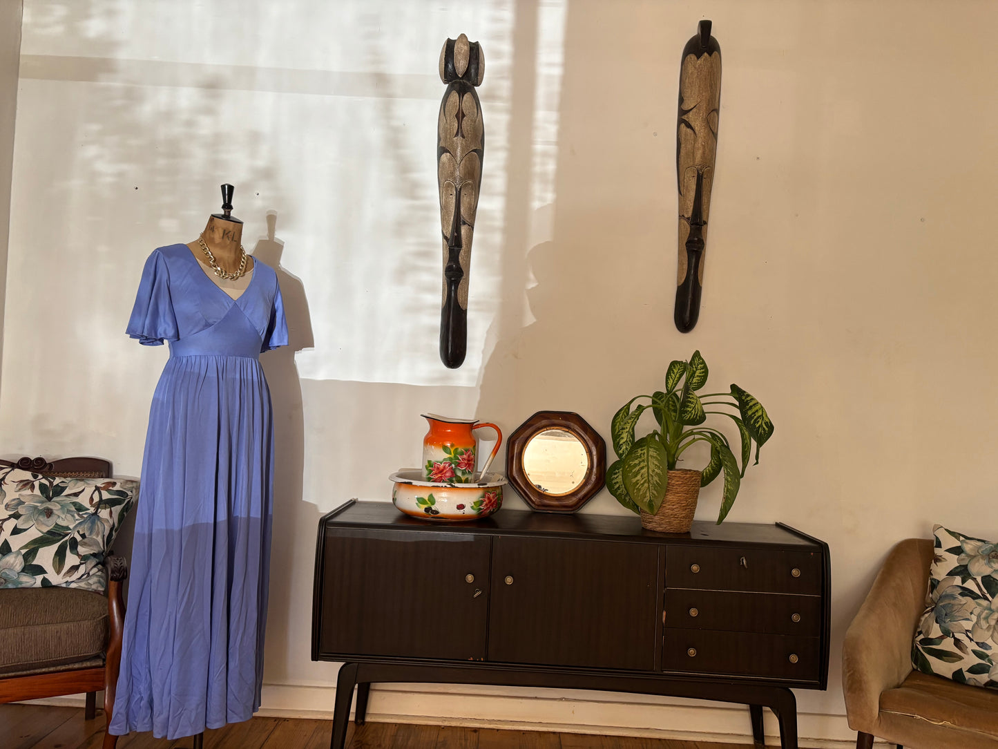 Purple Vintage Maxi Dress