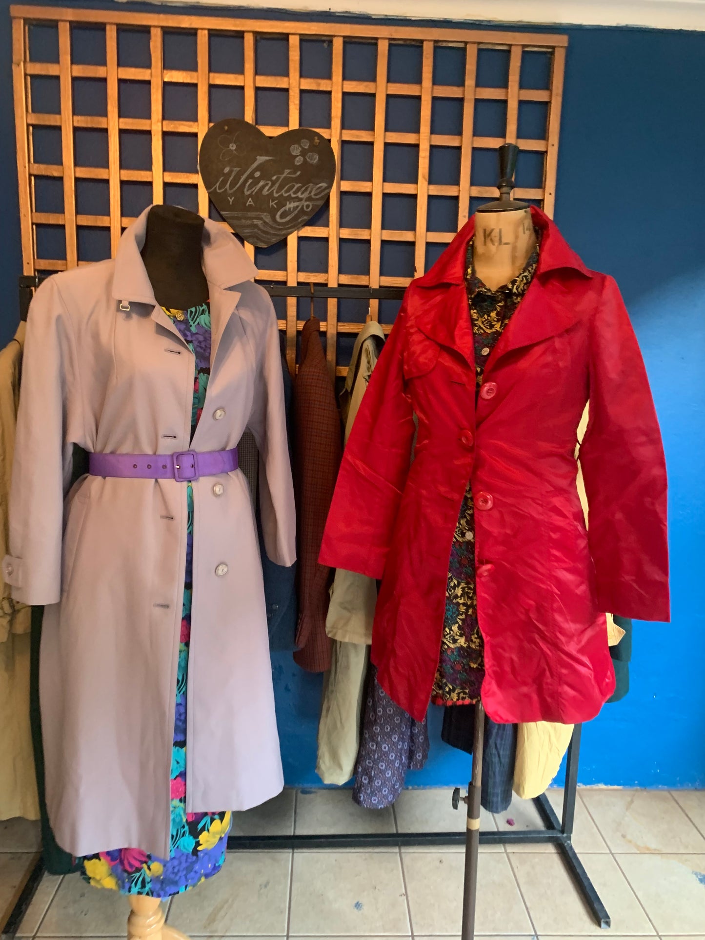 Red Half Trench Style Jacket