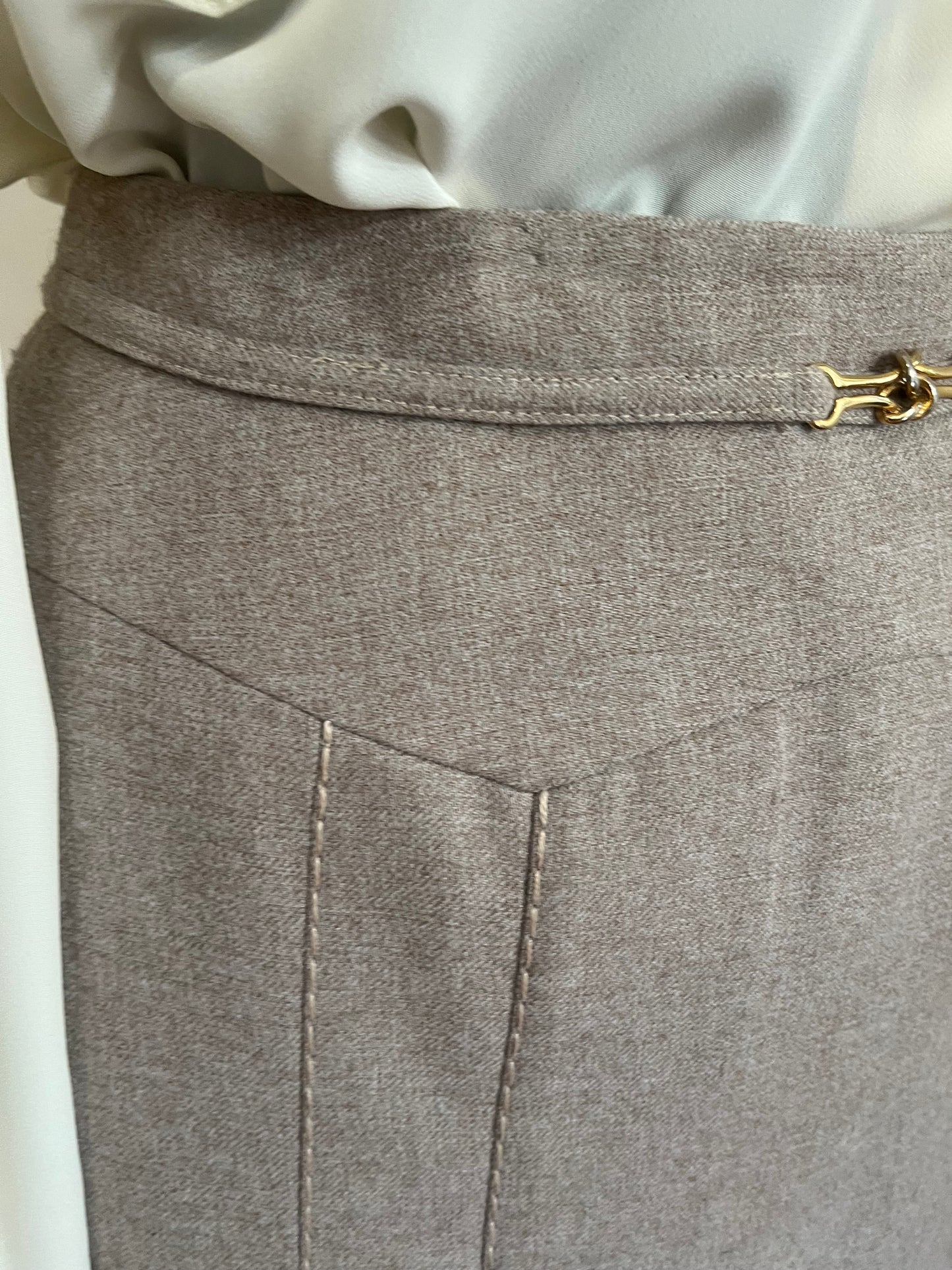 Oatmeal vintage winter skirt