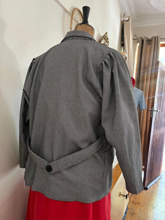 80s Houndstooth Vintage Blazer