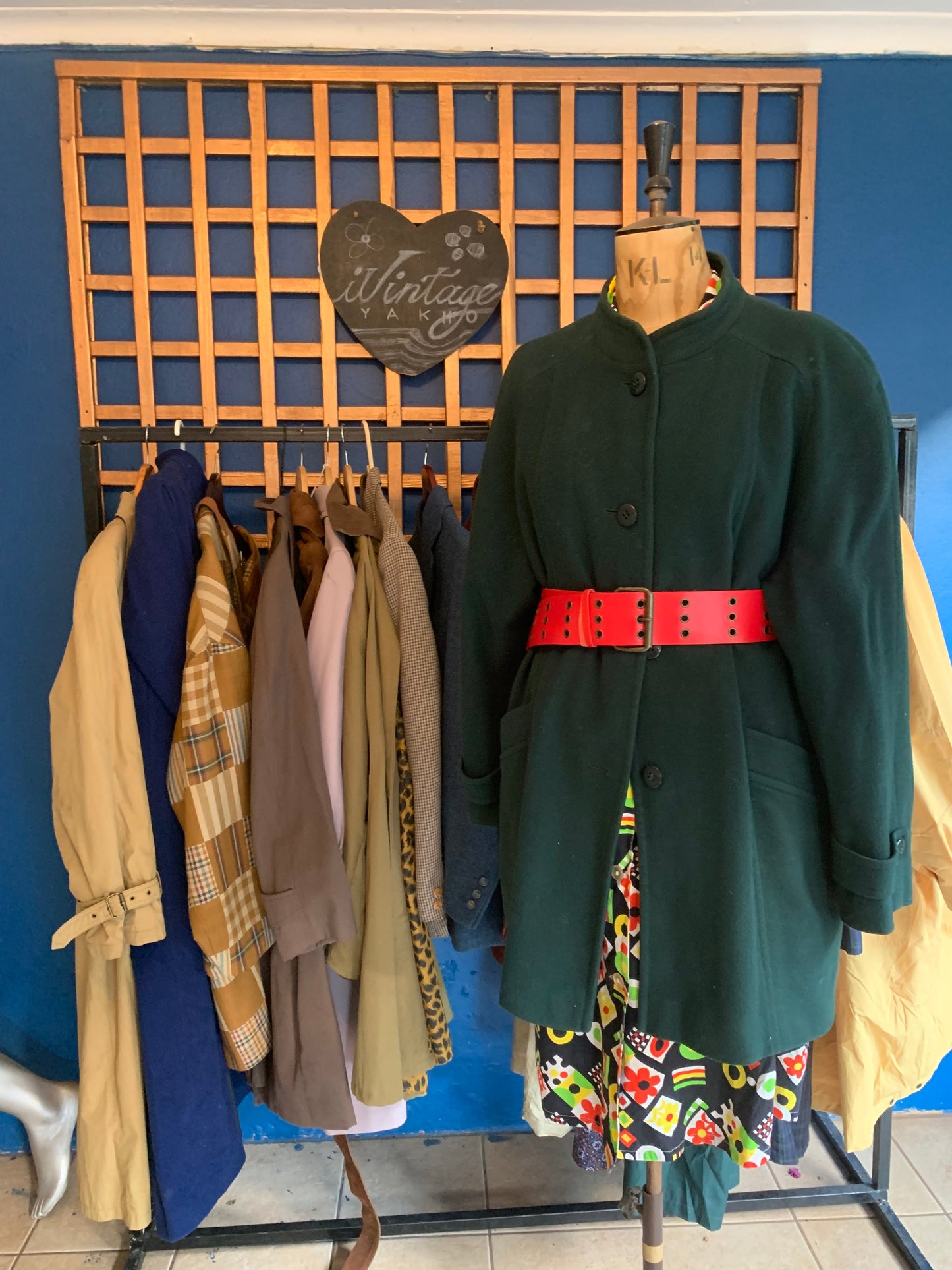 Green Vintage Winter Coat