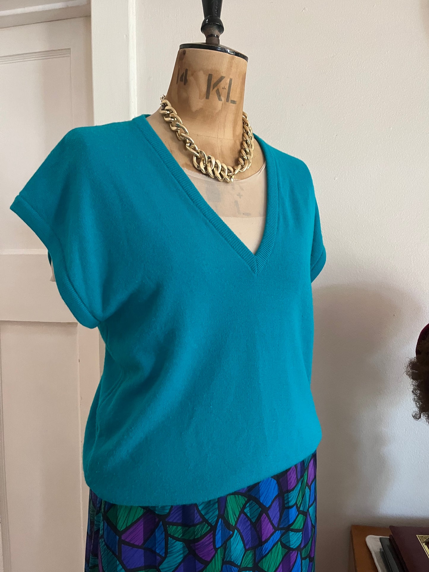 Teal Pullover Knit