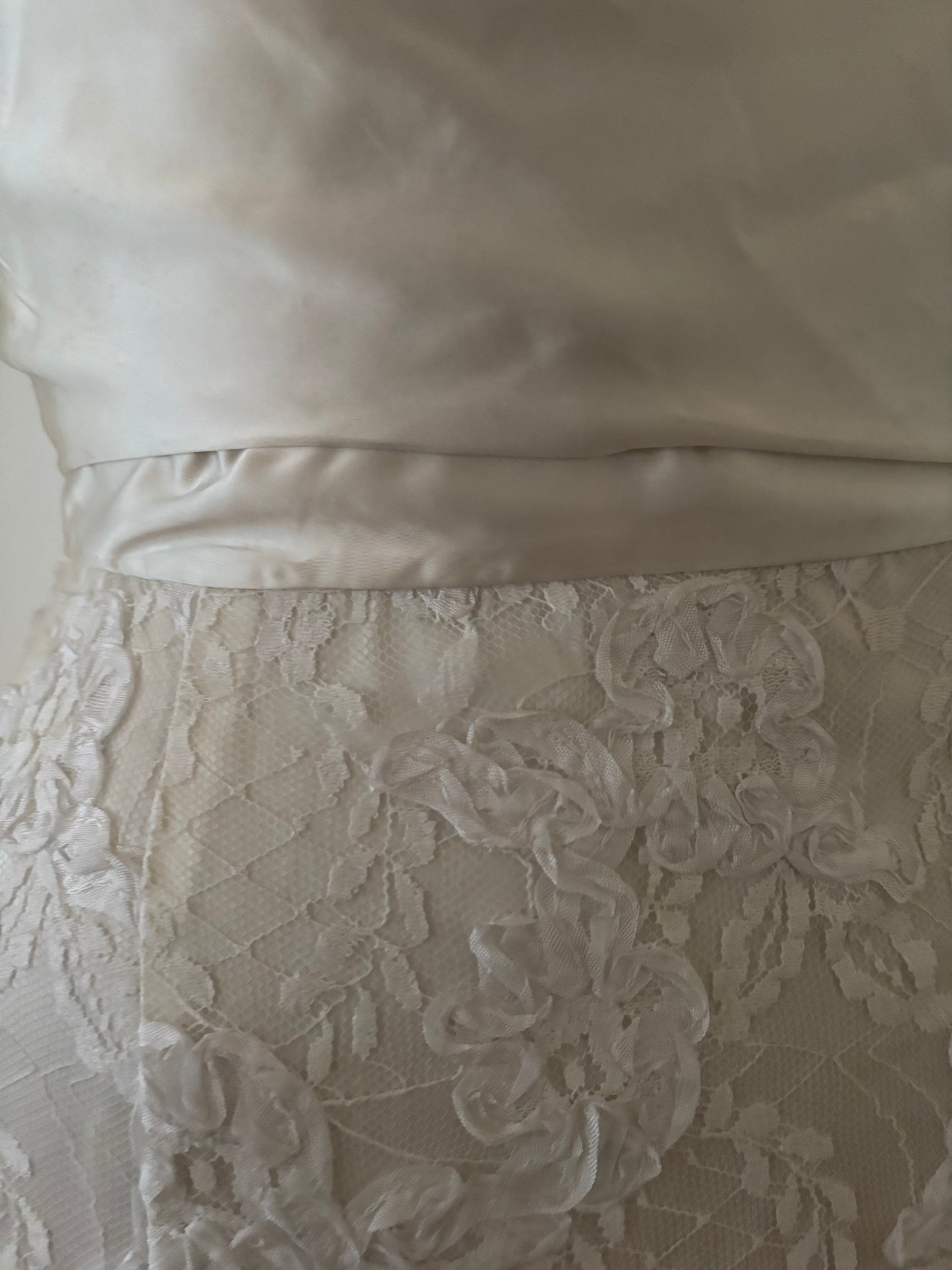 Vintage Satin & Lace Wedding Dress with Bolero