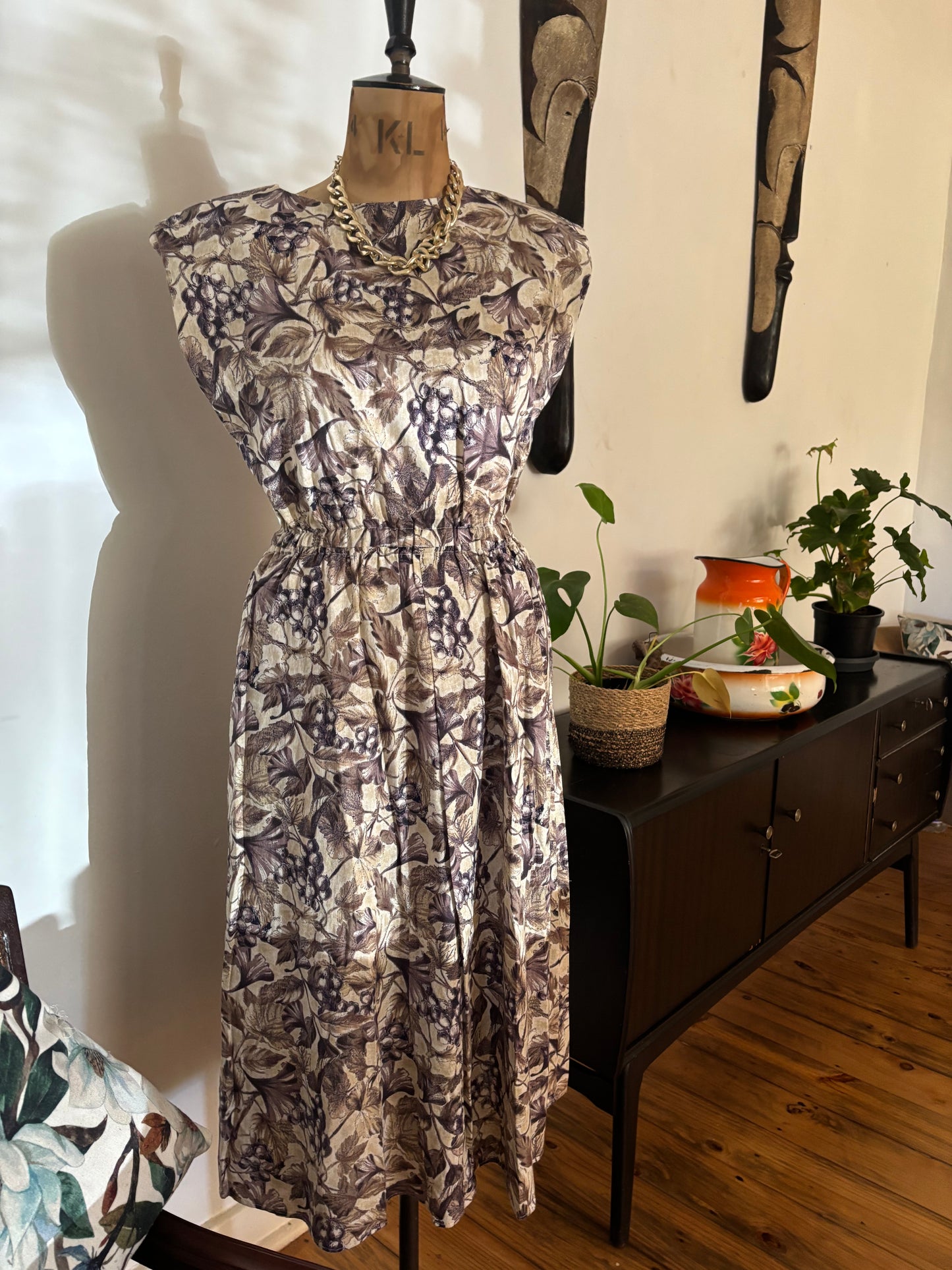 Vintage Linen Autumn Dress