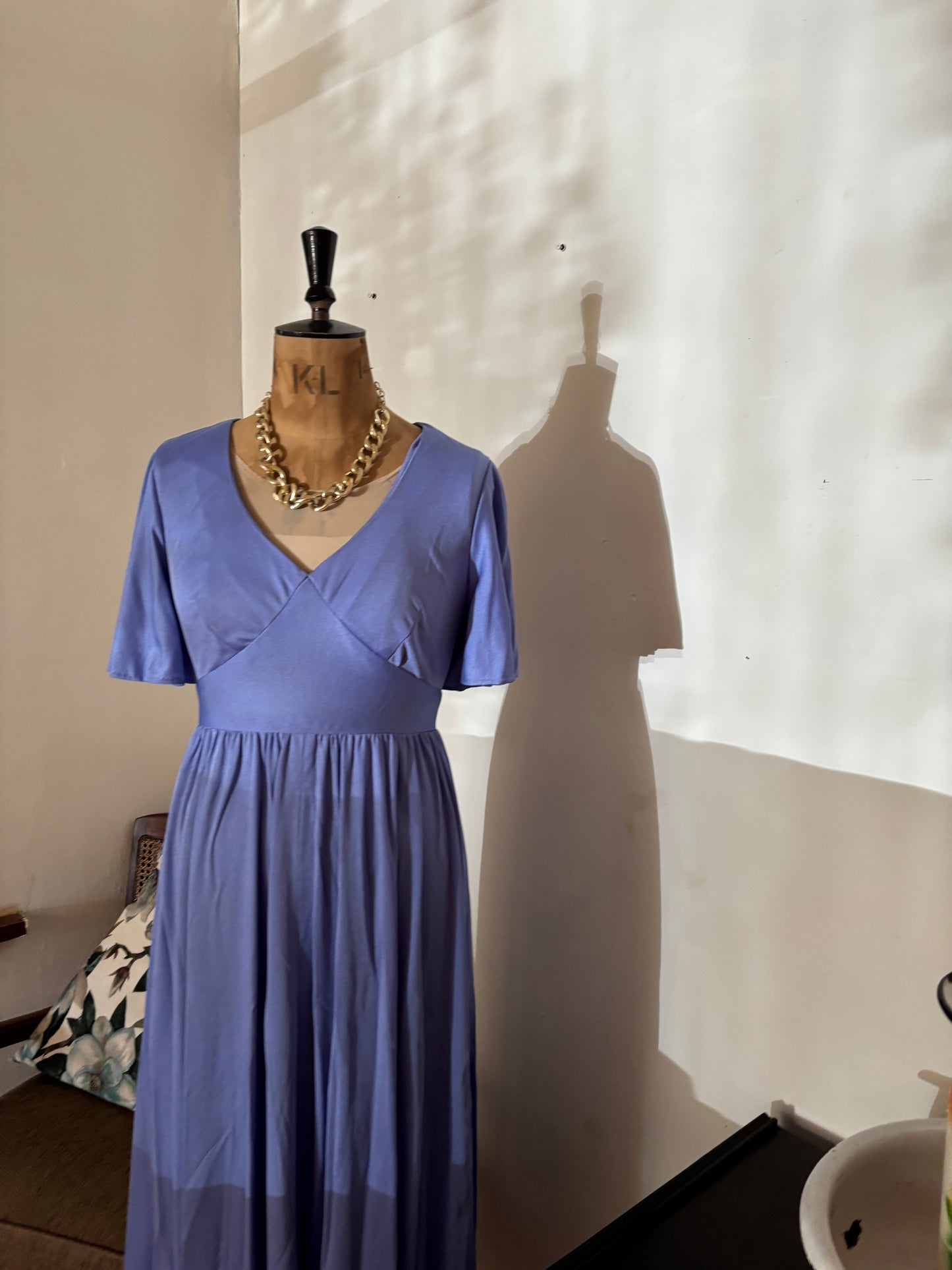 Purple Vintage Maxi Dress