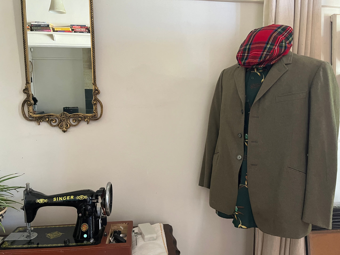 Green Wool Suit Blazer