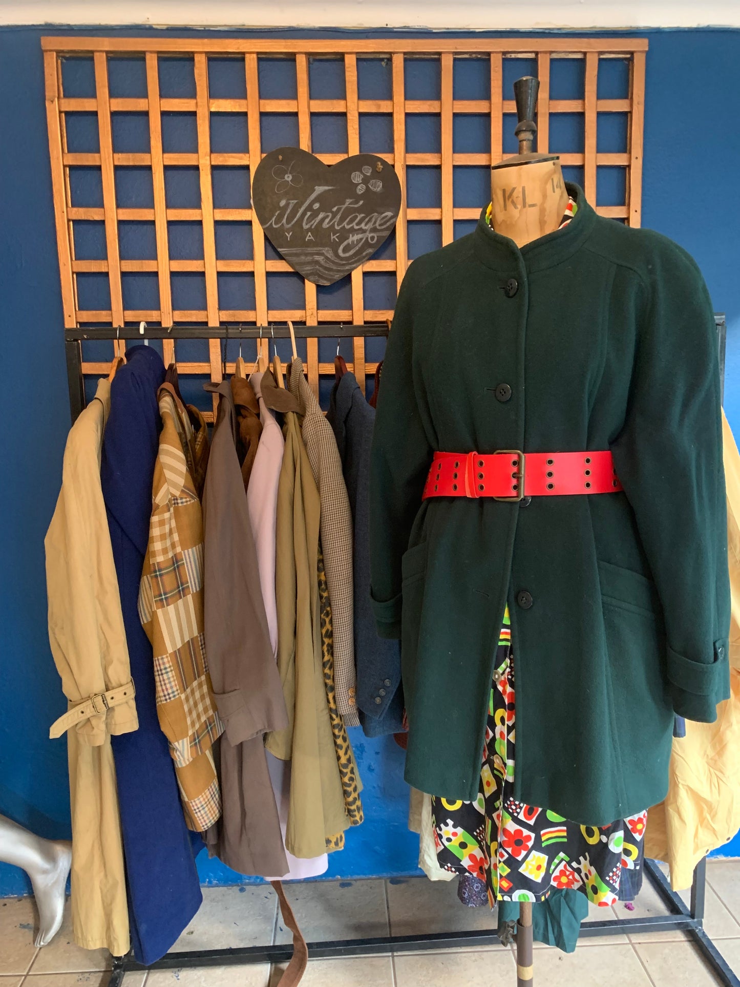 Green Vintage Winter Coat