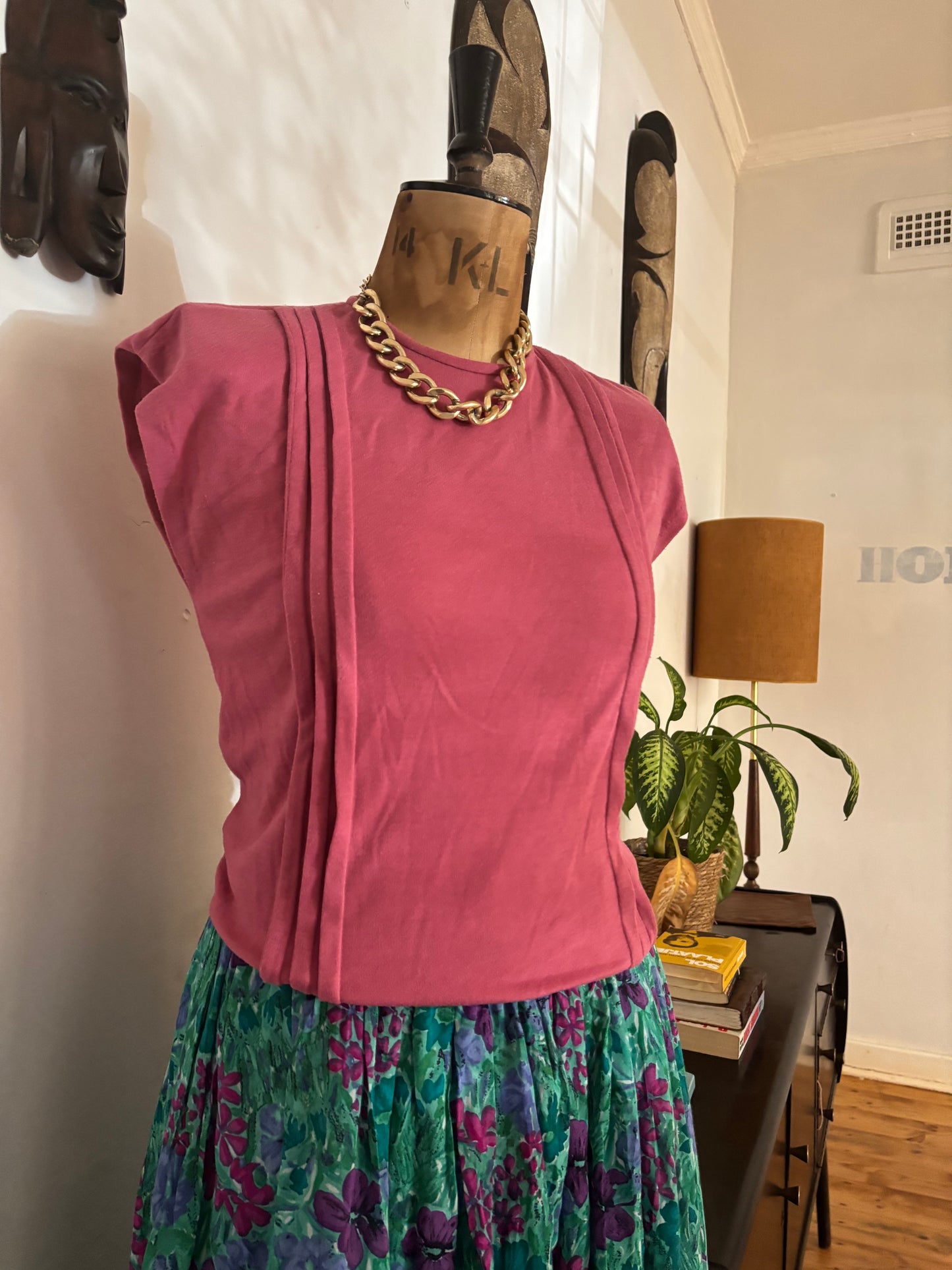 Pink Sleeveless Vest