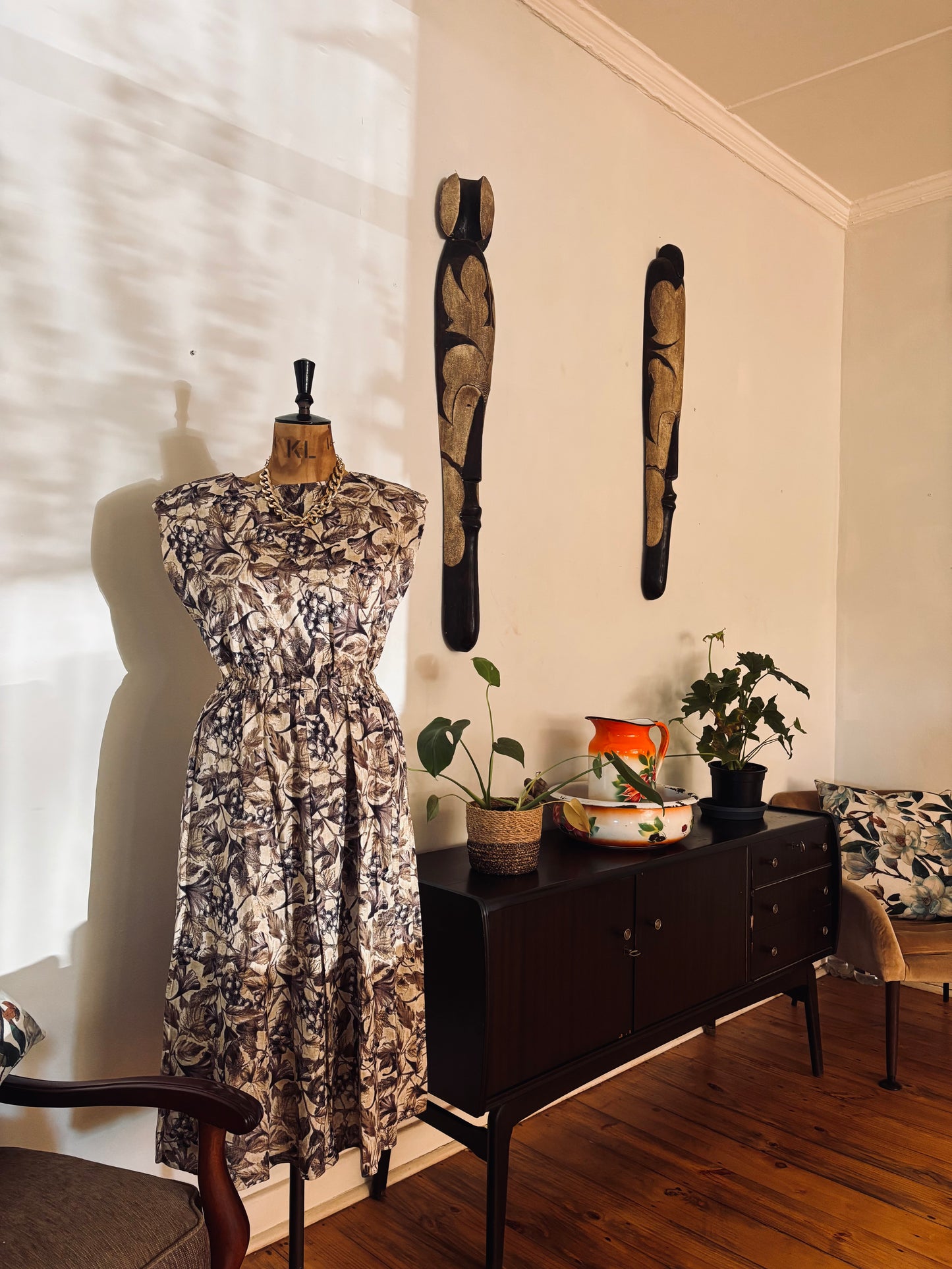 Vintage Linen Autumn Dress
