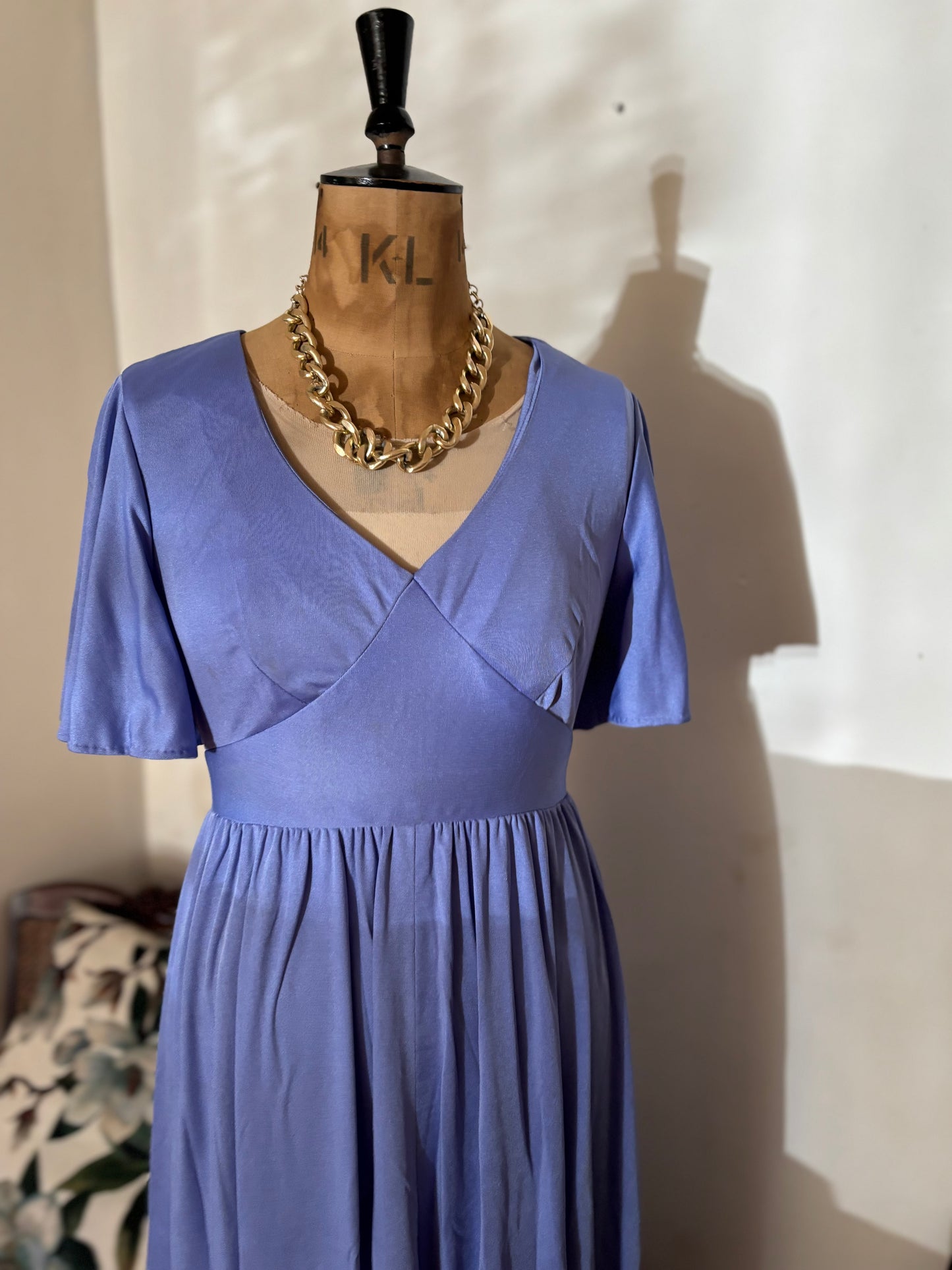 Purple Vintage Maxi Dress