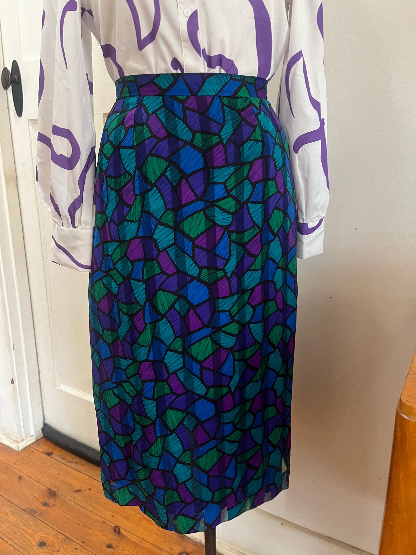 Kaleidoscope Print Skirt