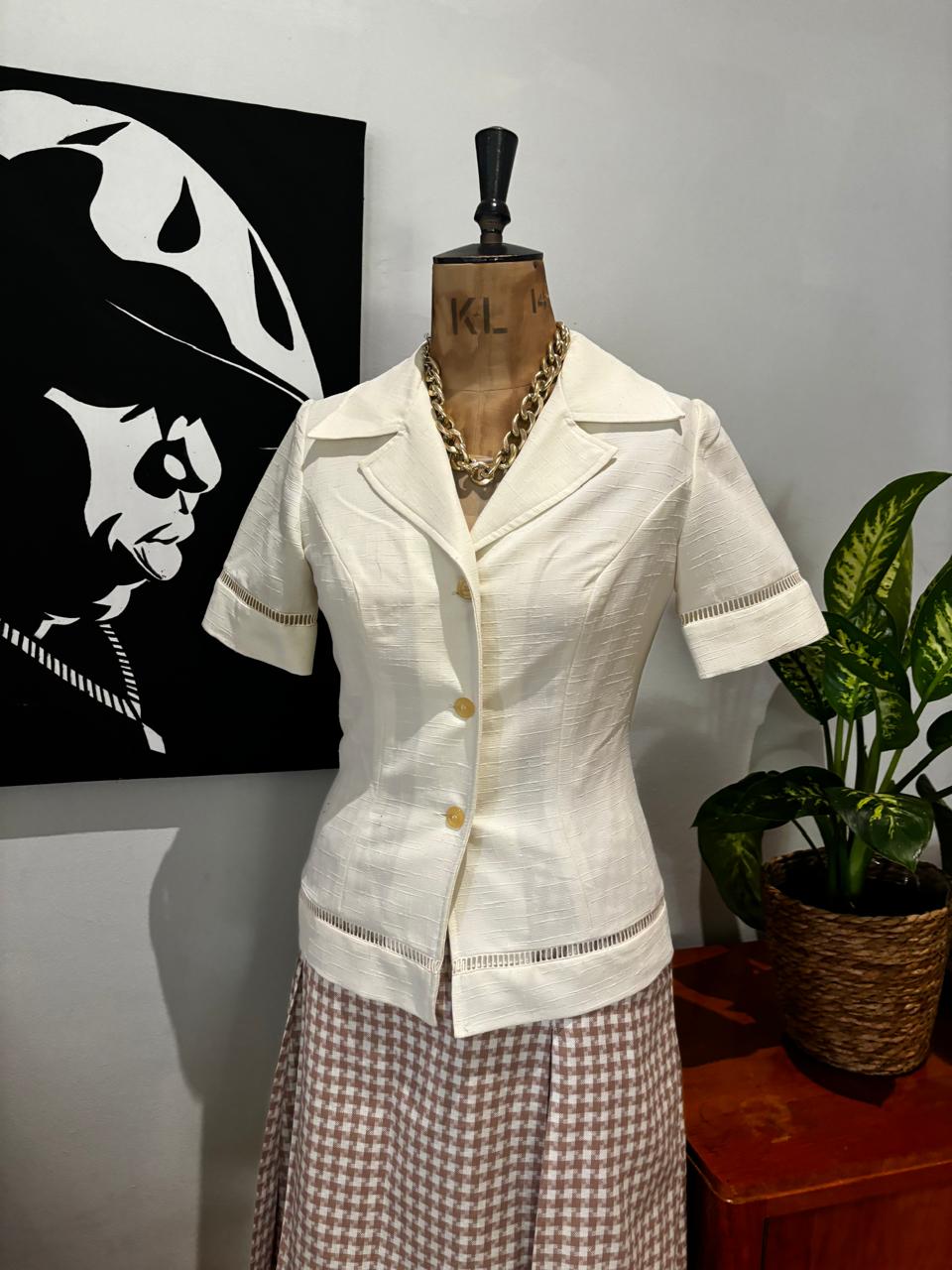 Vintage Safari Linen Jacket