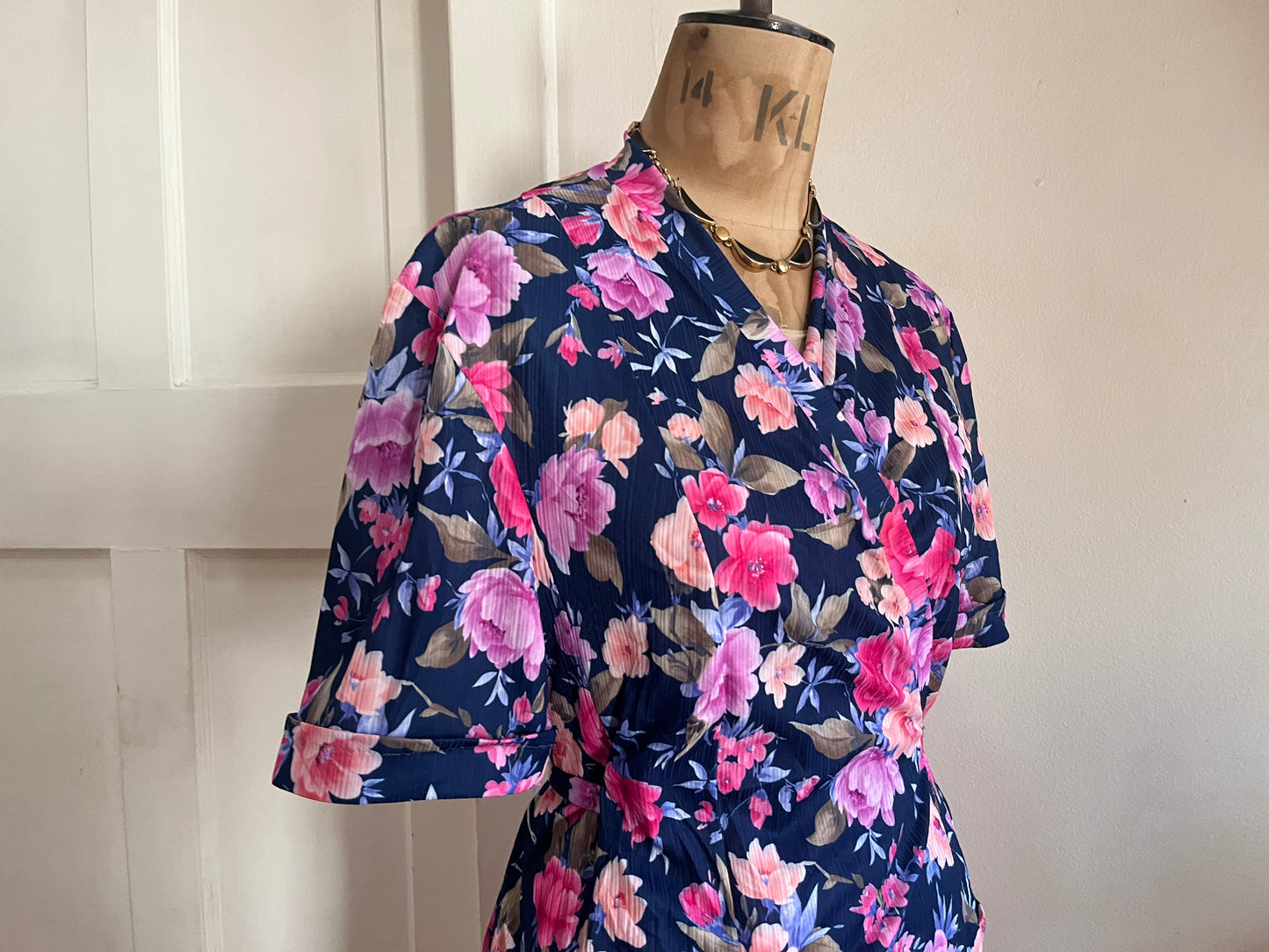 Floral Vintage Wrap Dress