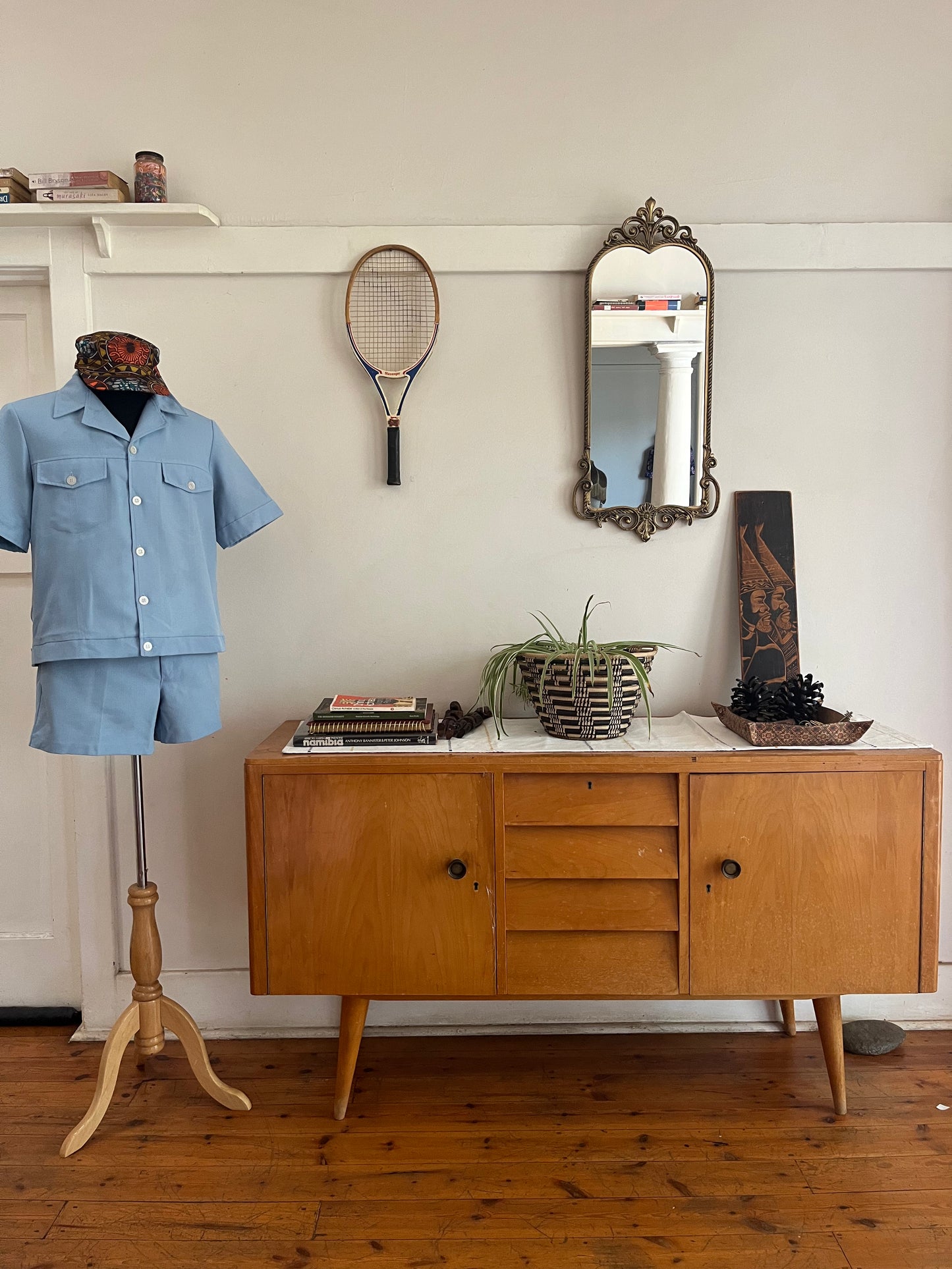 Blue Vintage Safari Suit