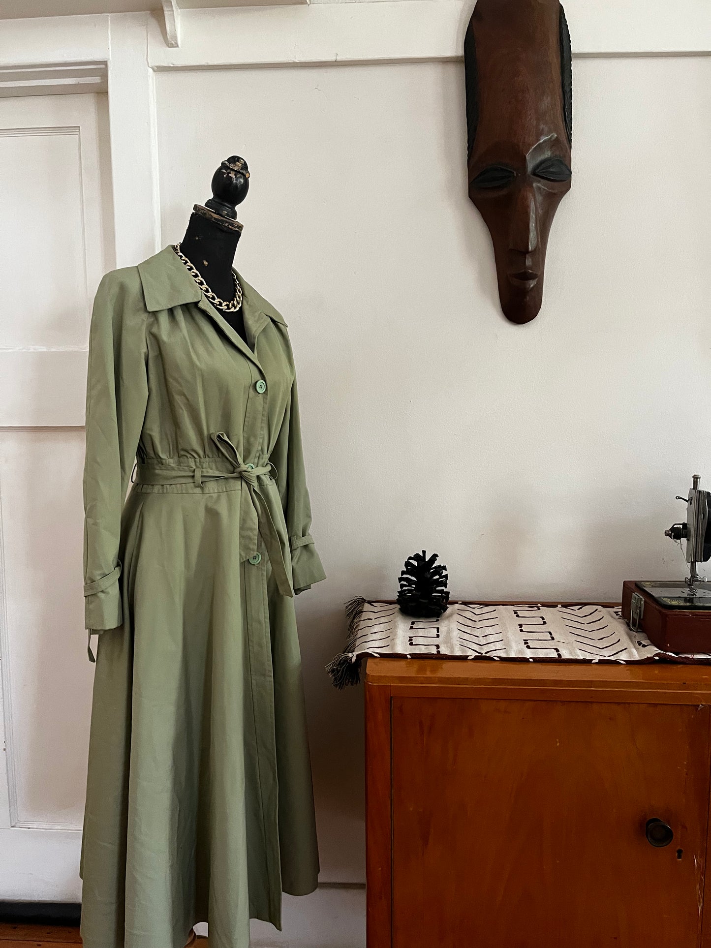 Green Trench Coat