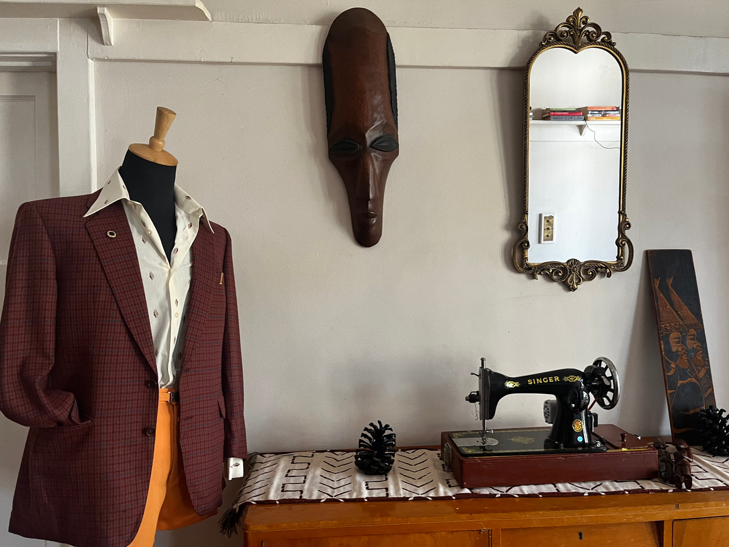 Maroon Scotch Vintage Blazer