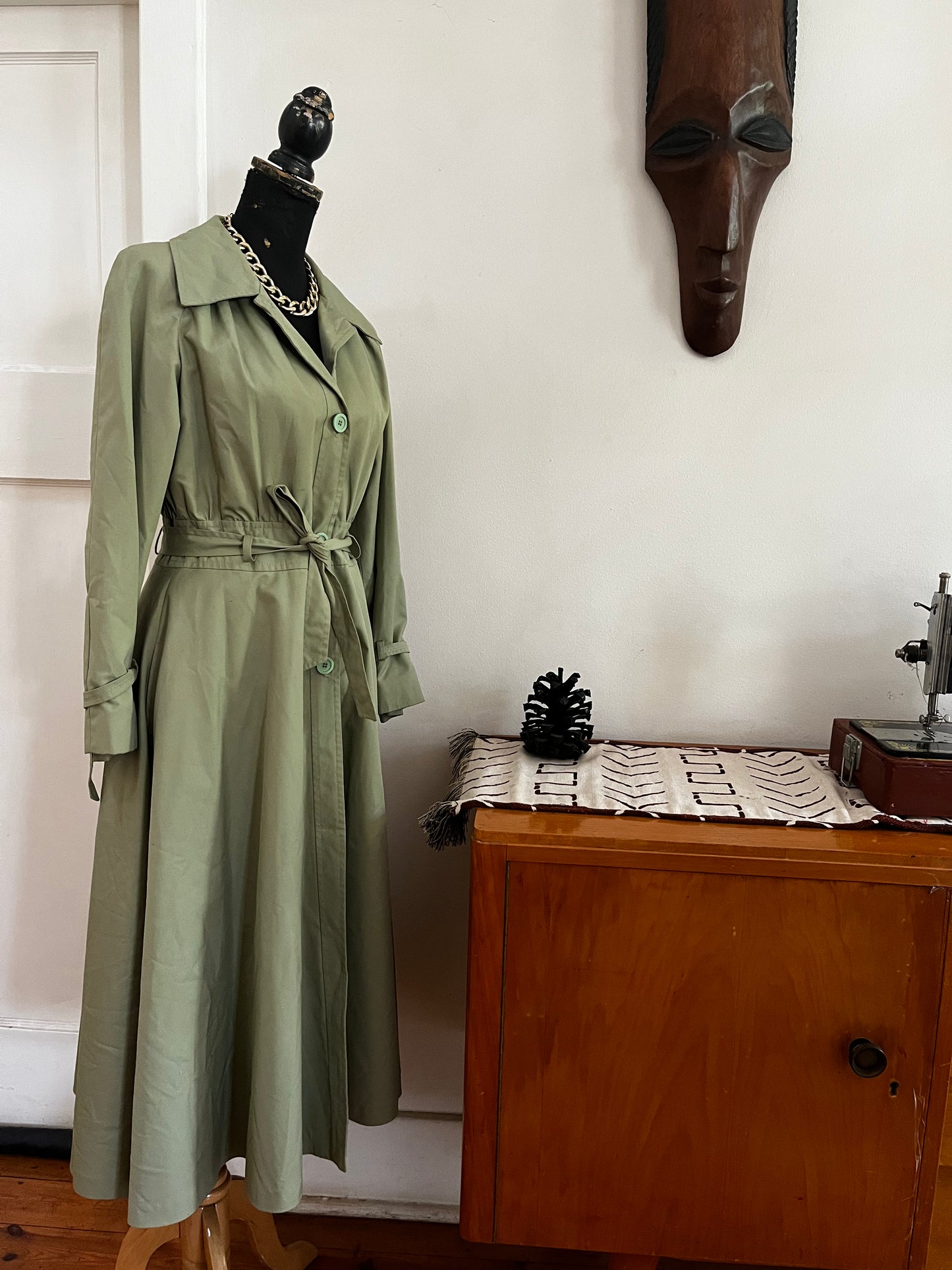 Green Trench Coat