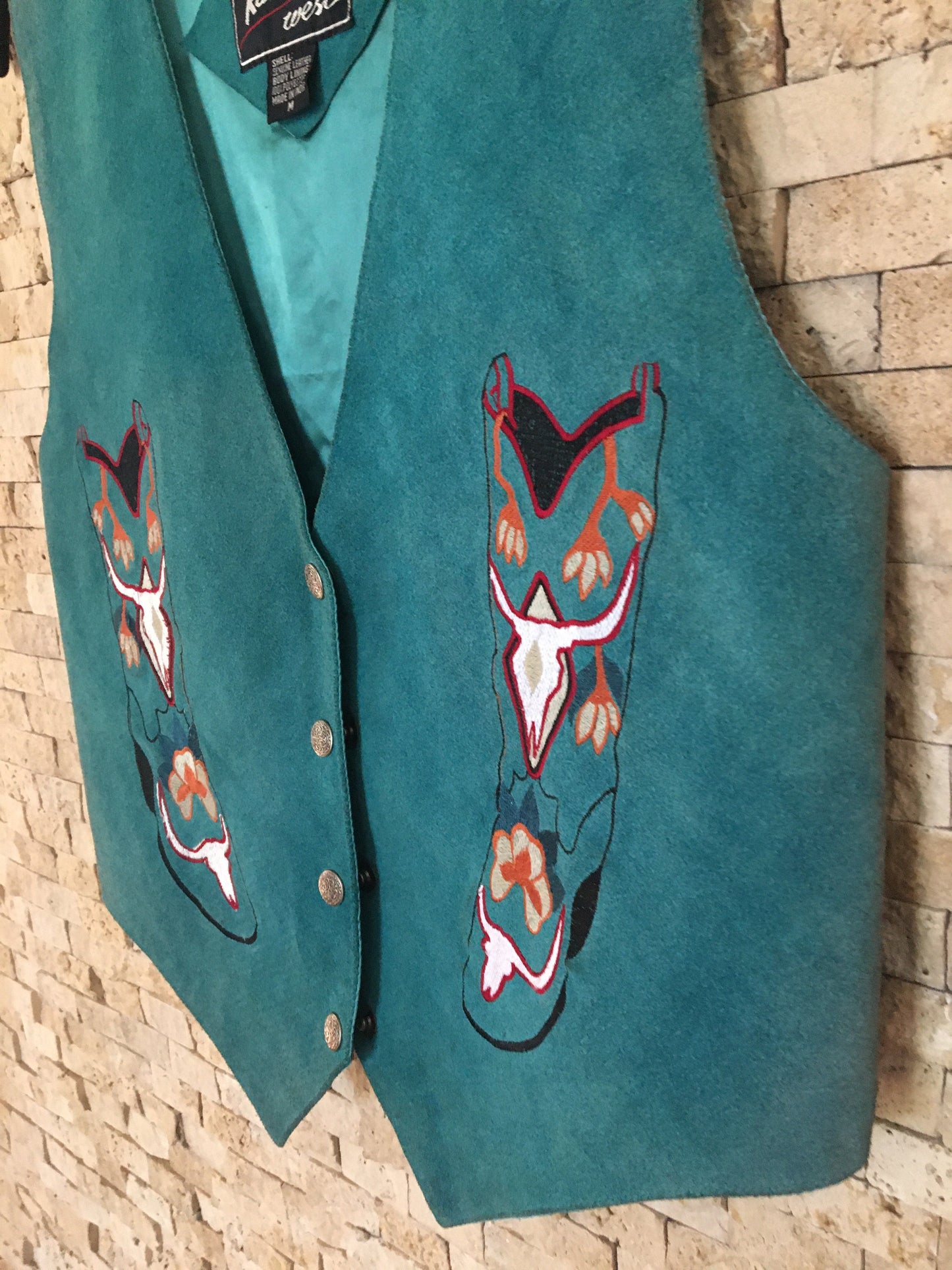 Vintage Turqoise Waistcoat