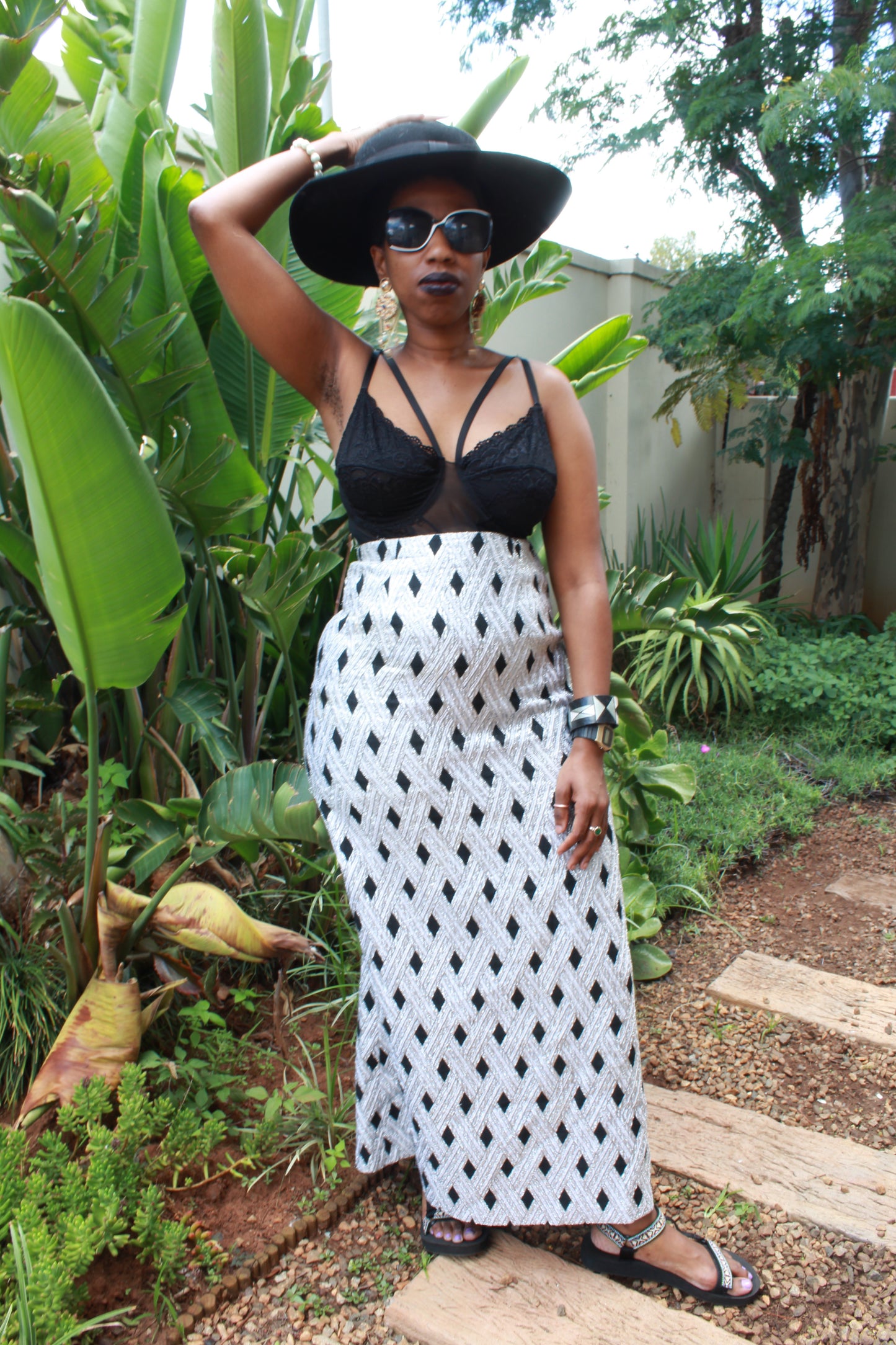 Black & Silver Skirt