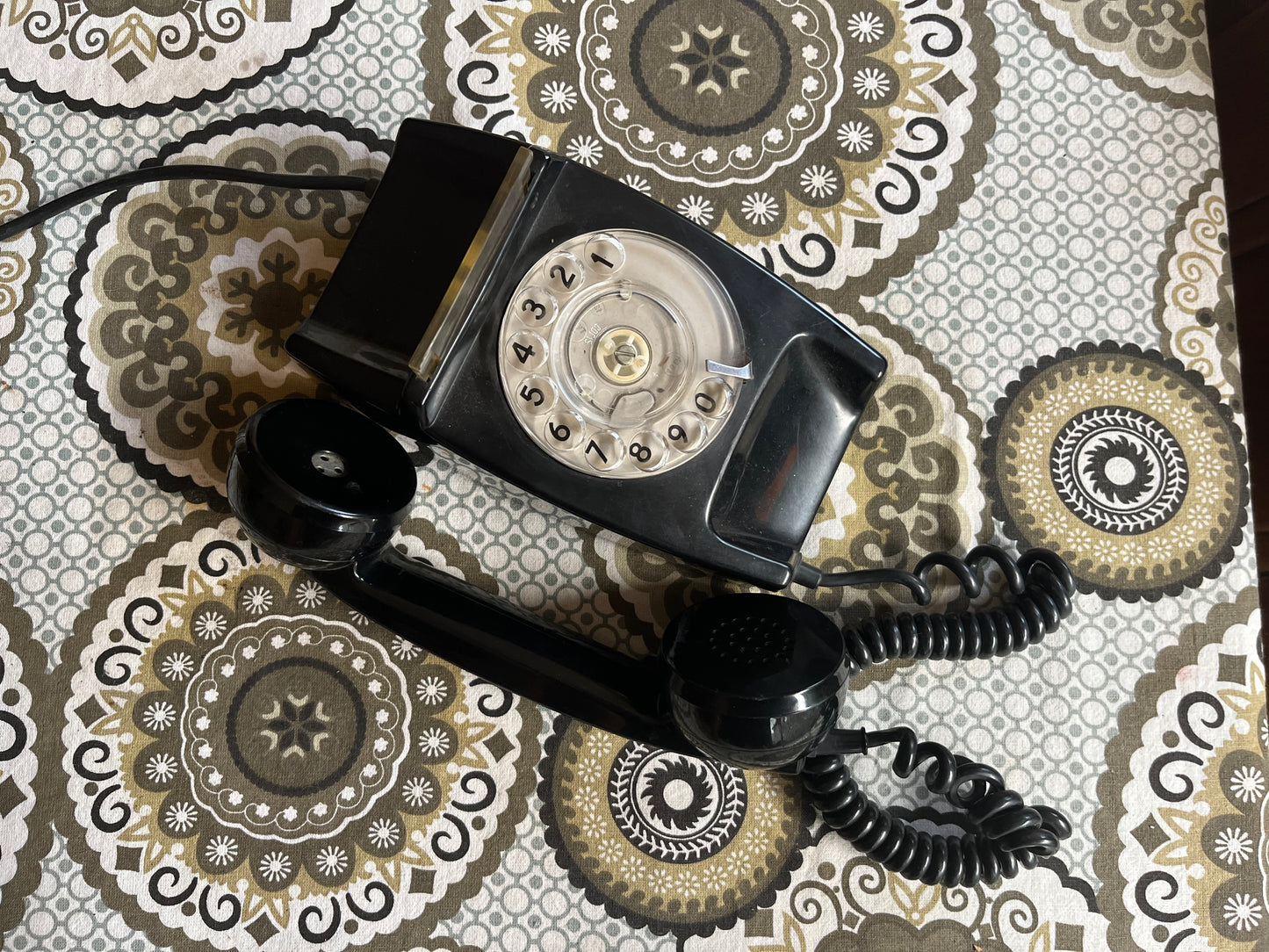 Black Vintage Landline Telephone