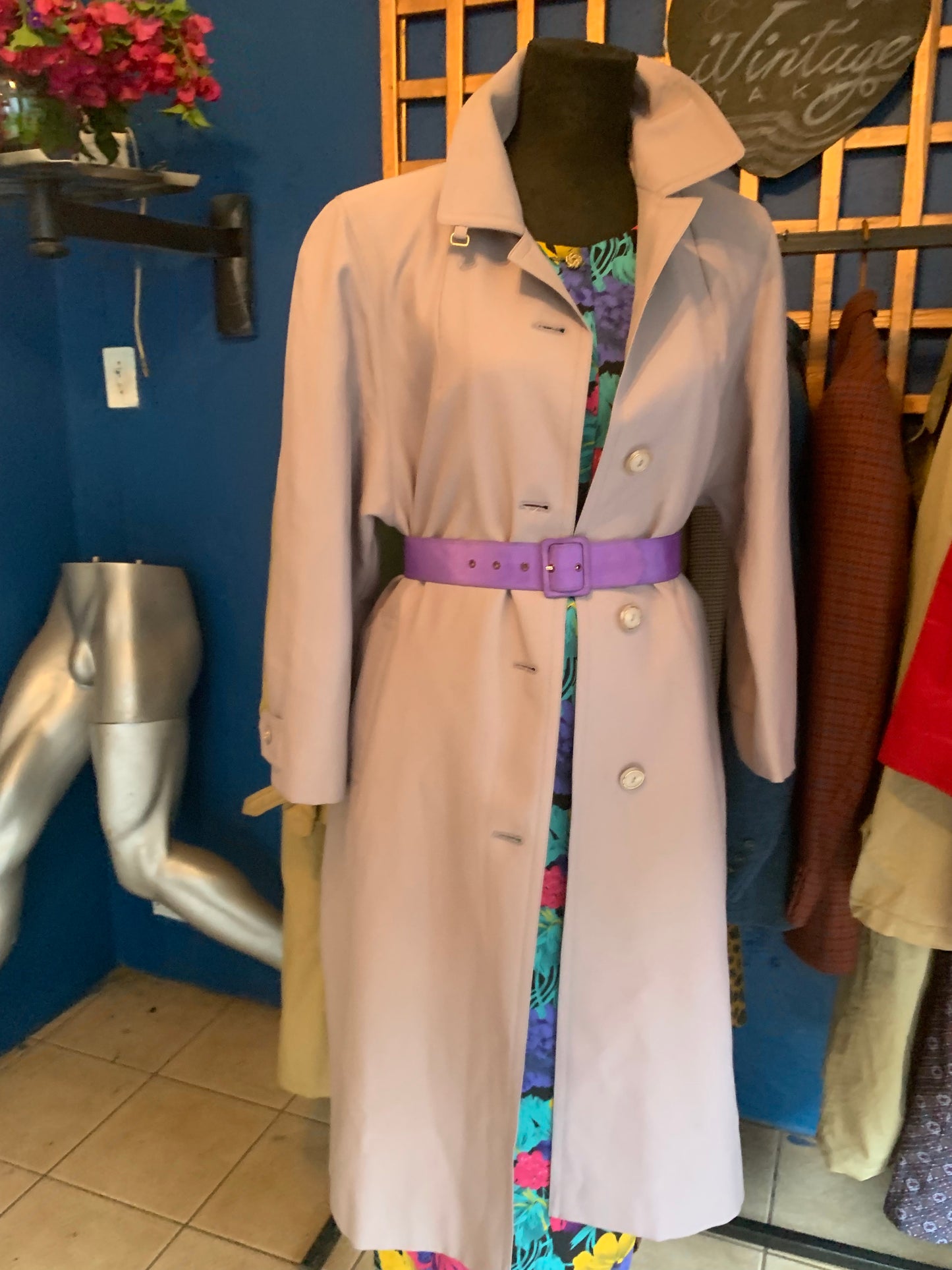Purple Trench Coat