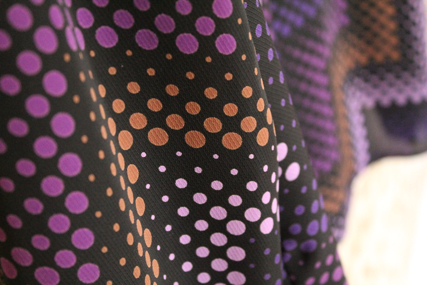 Black & Purple Blouse