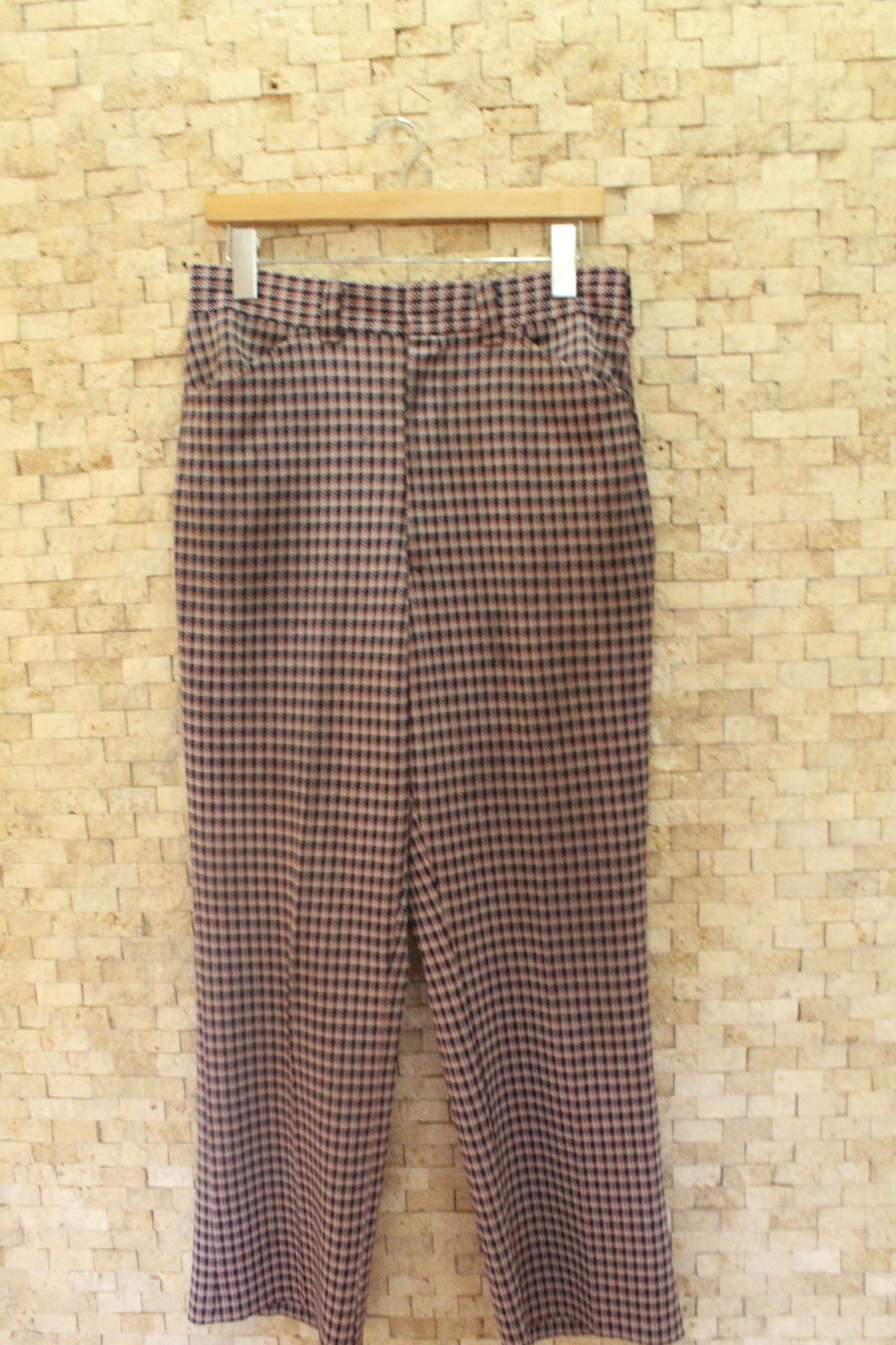 Check Tweed Pants