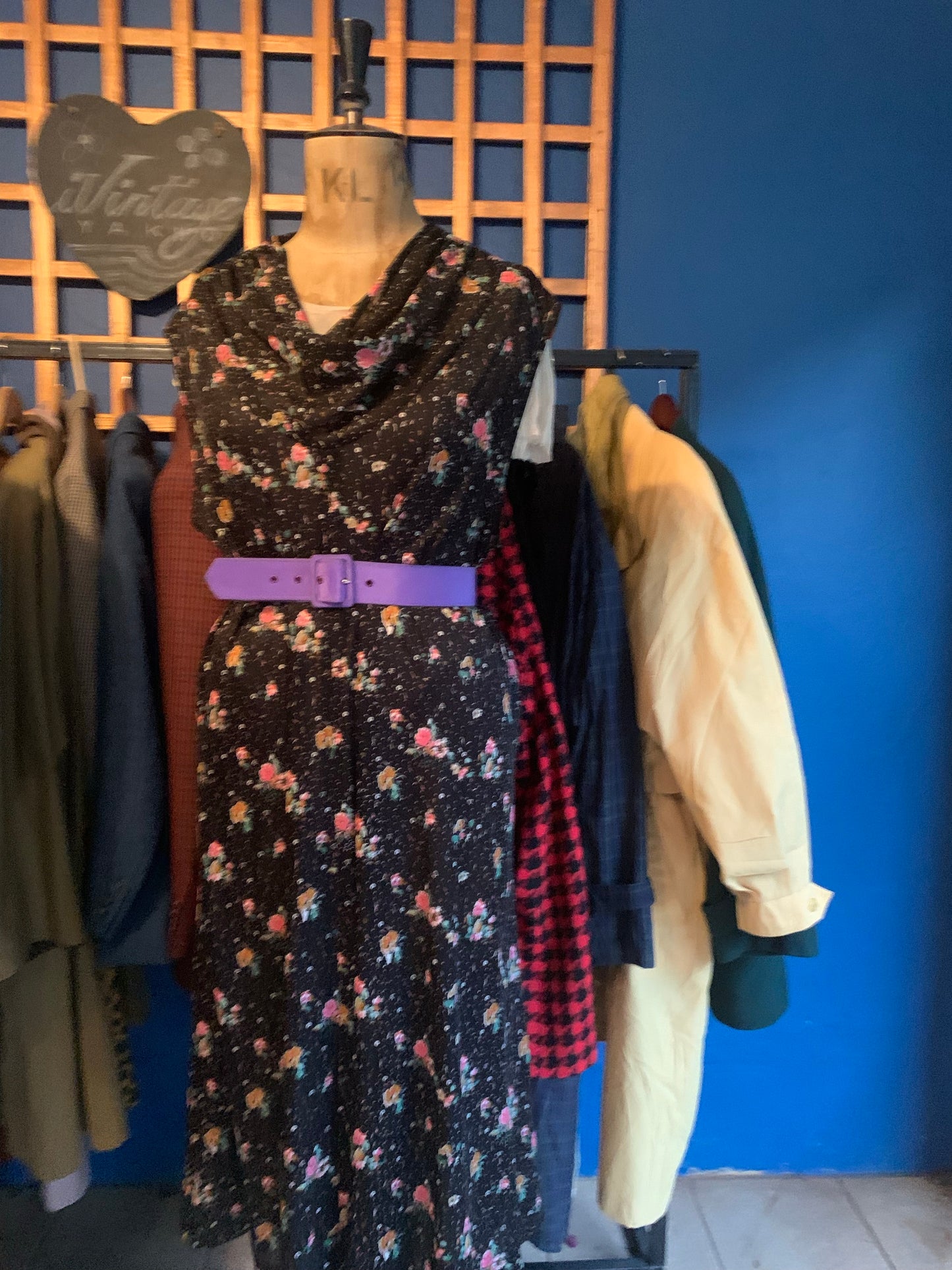 Floral vintage summer dress