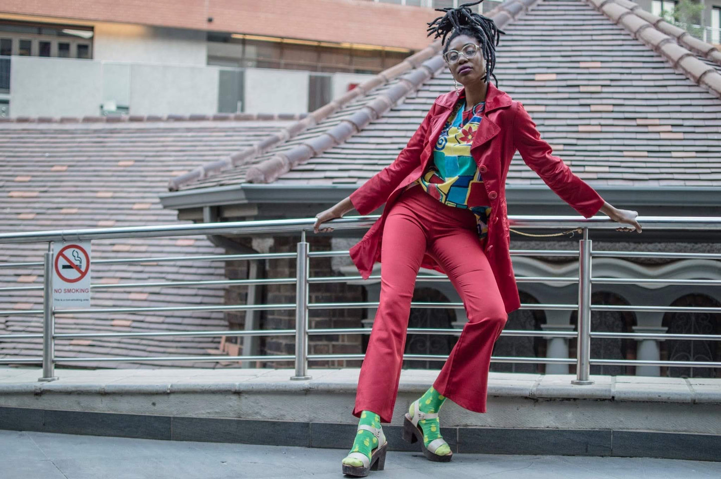 Bootleg Red Pants