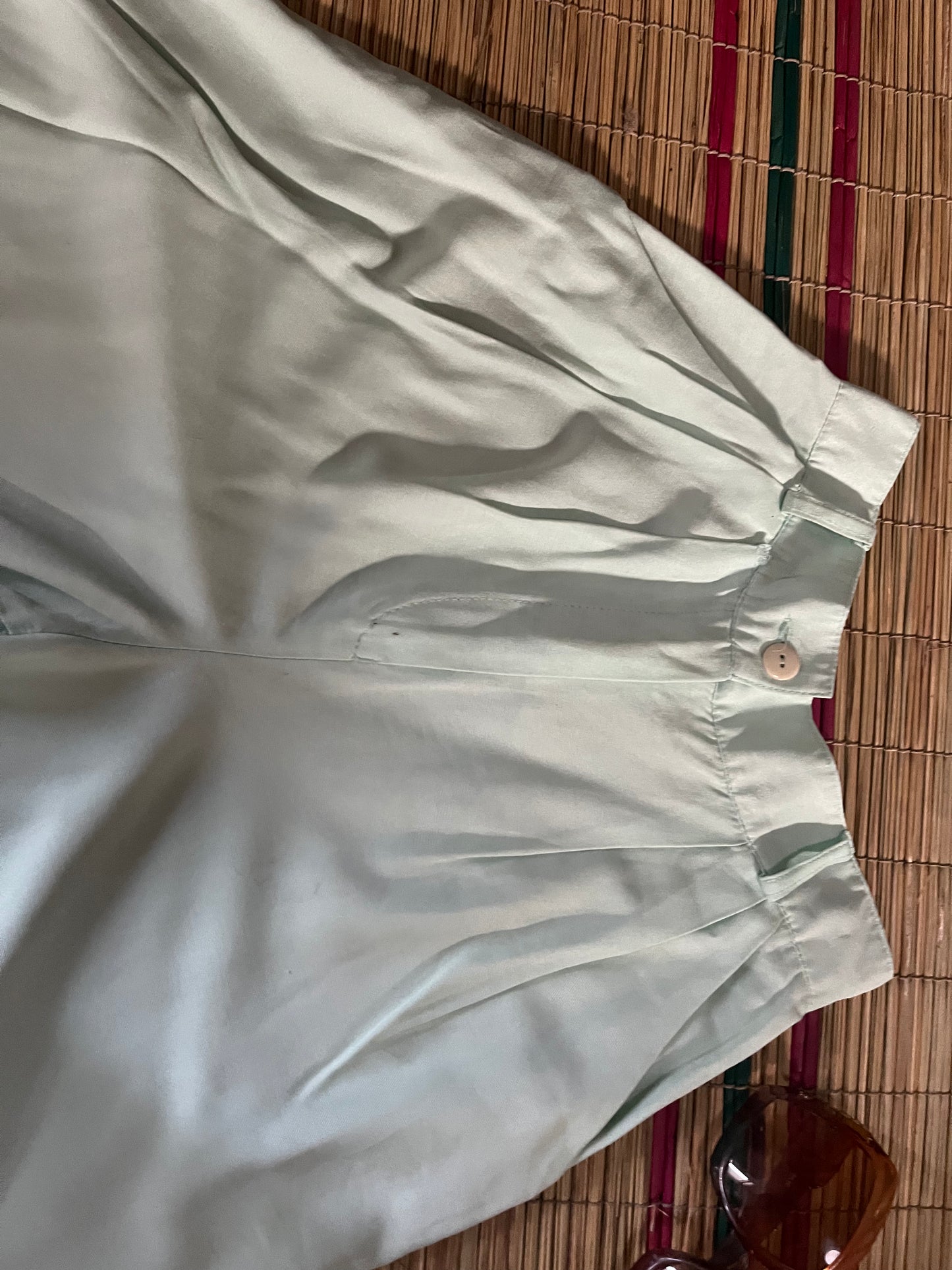 Light Green Highwaist Shorts