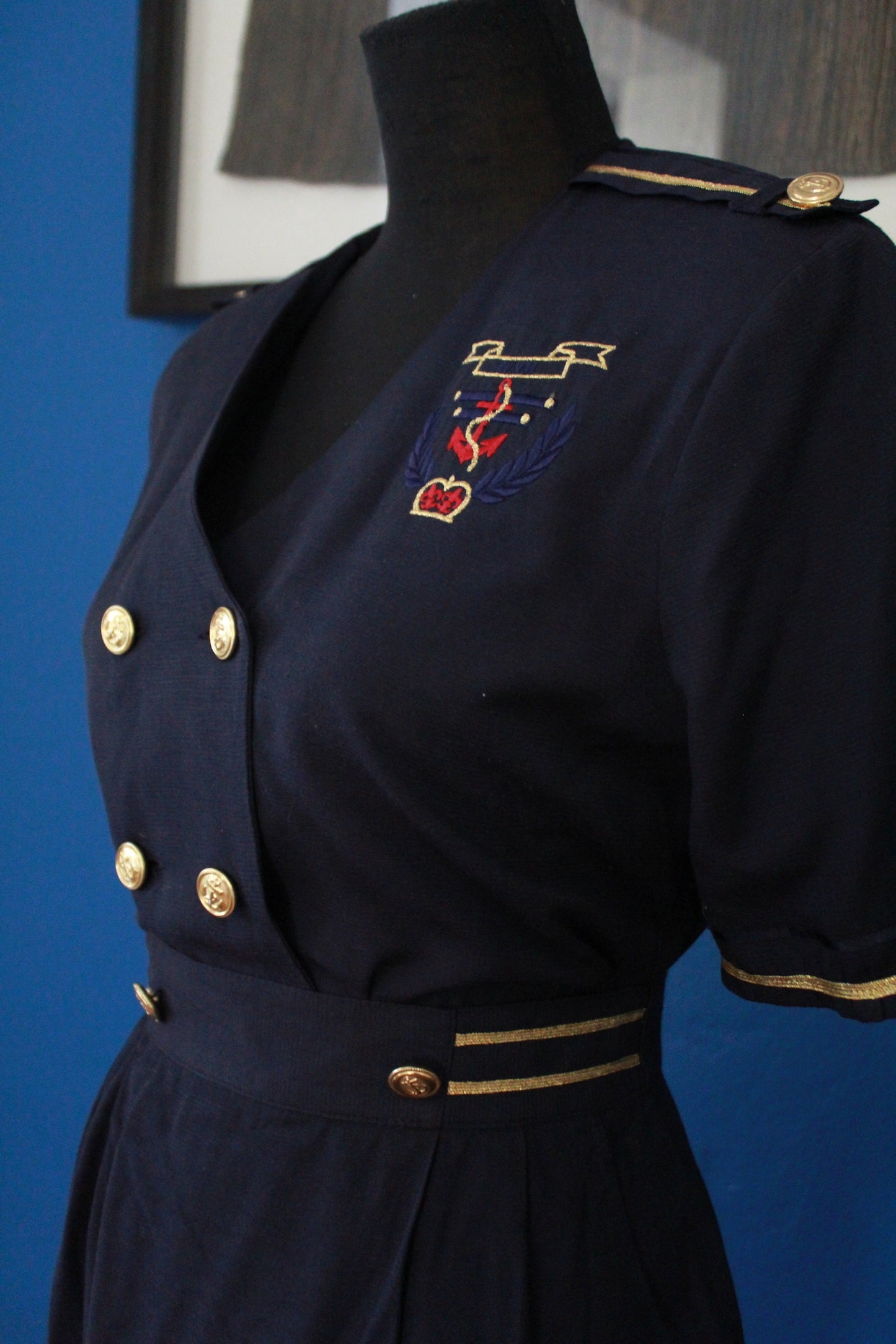 Vintage Navy Two Piece