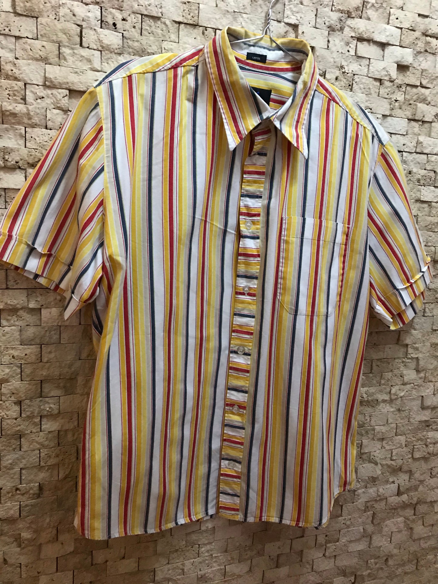 Striped short sleeved shirt