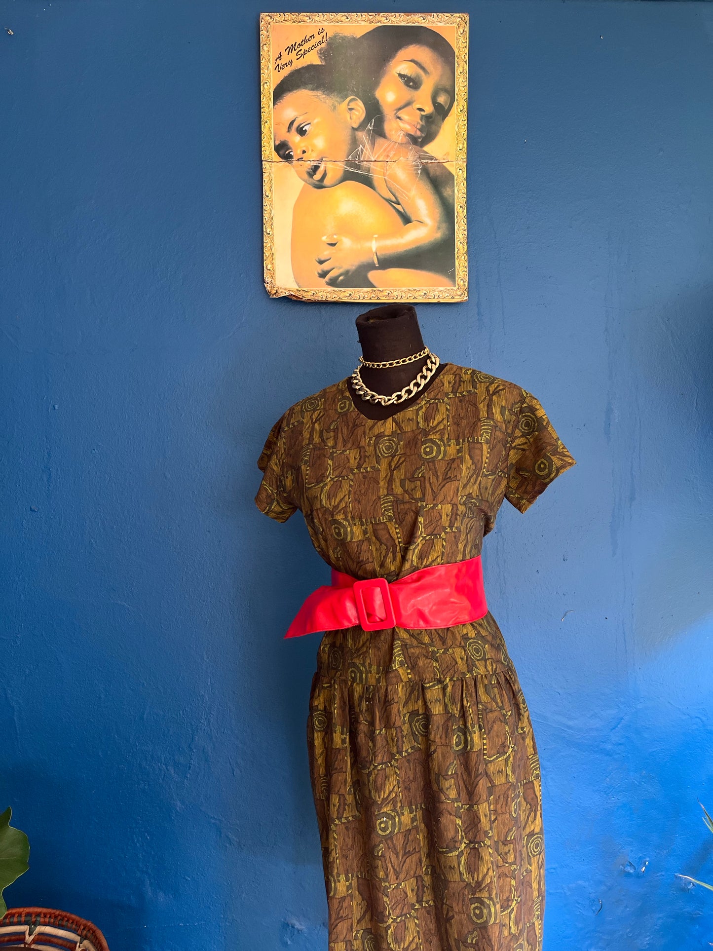 Military Green Dropwaist Dress