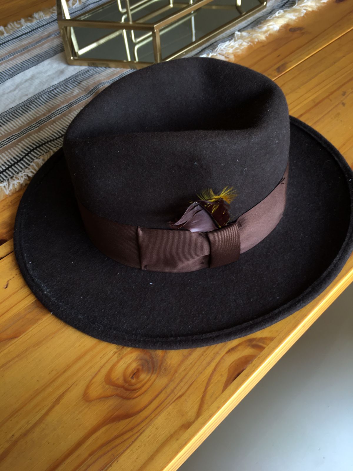 Wide Brim Fedora Hat