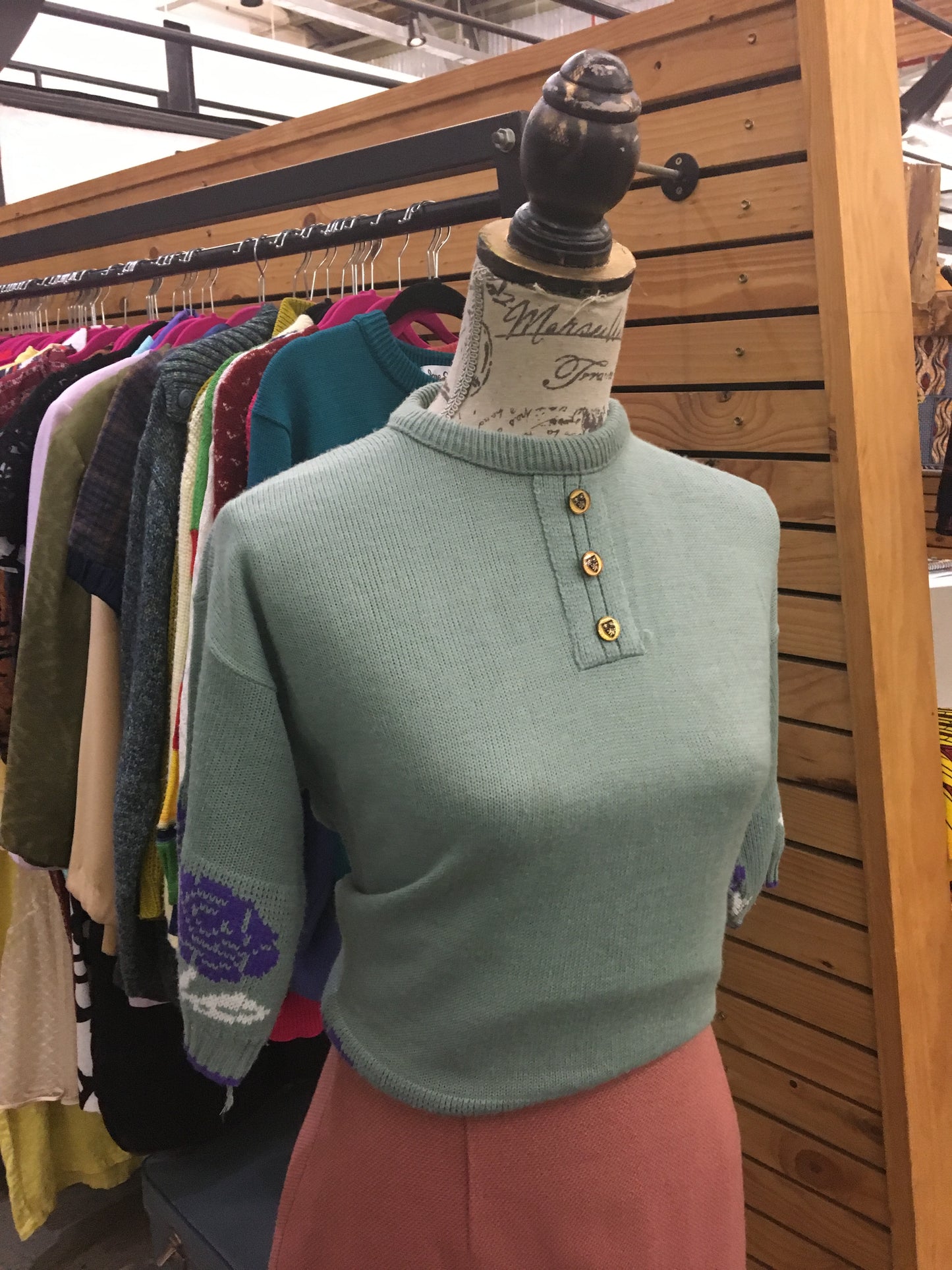 Teal Vintage Knit