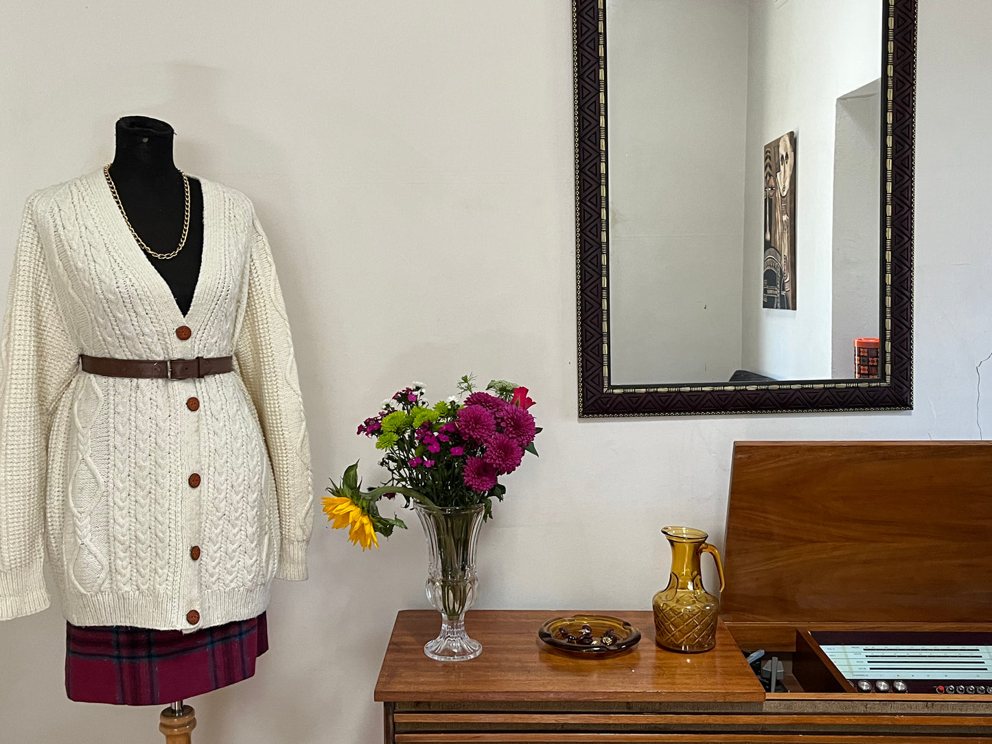 Cream Wool Cardigan