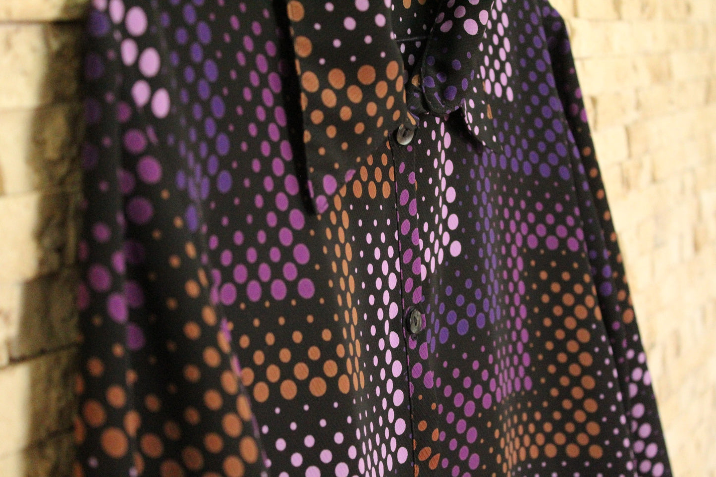 Black & Purple Blouse