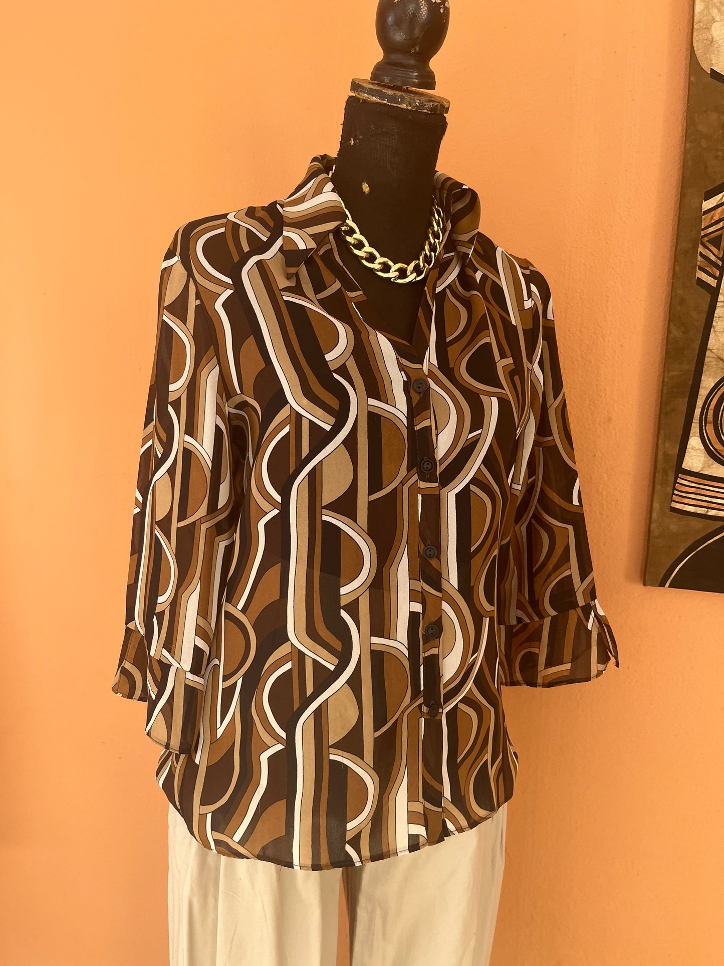 Bold Print Blouse
