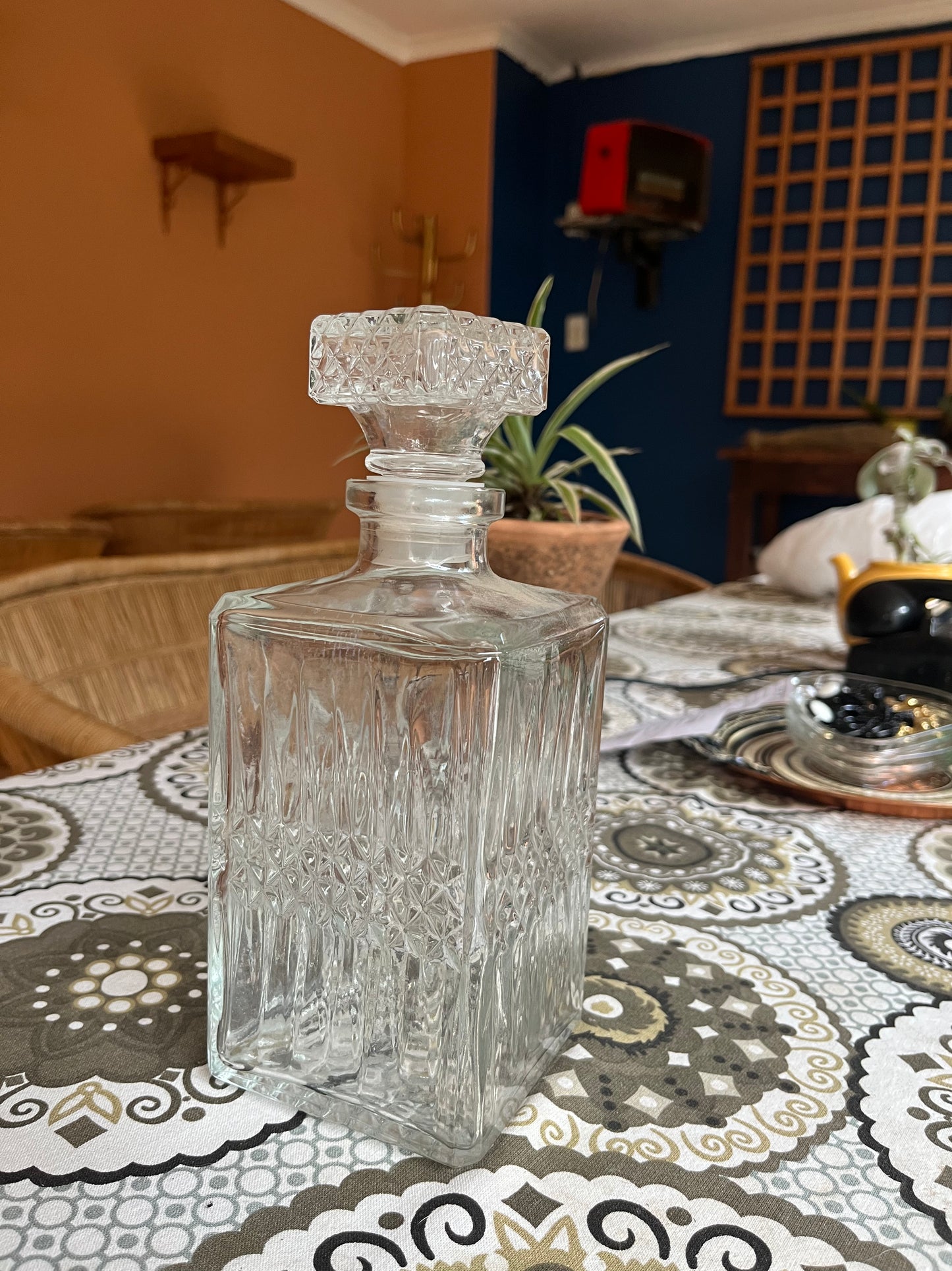 Vintage Crystal Whiskey Decanter