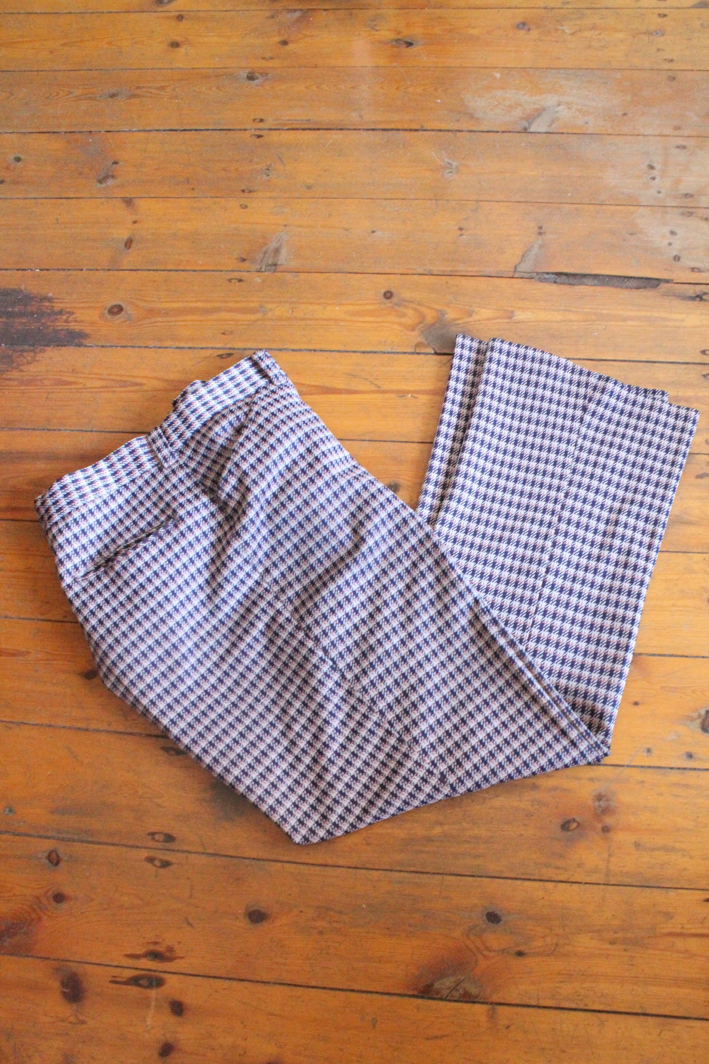 Check Tweed Pants