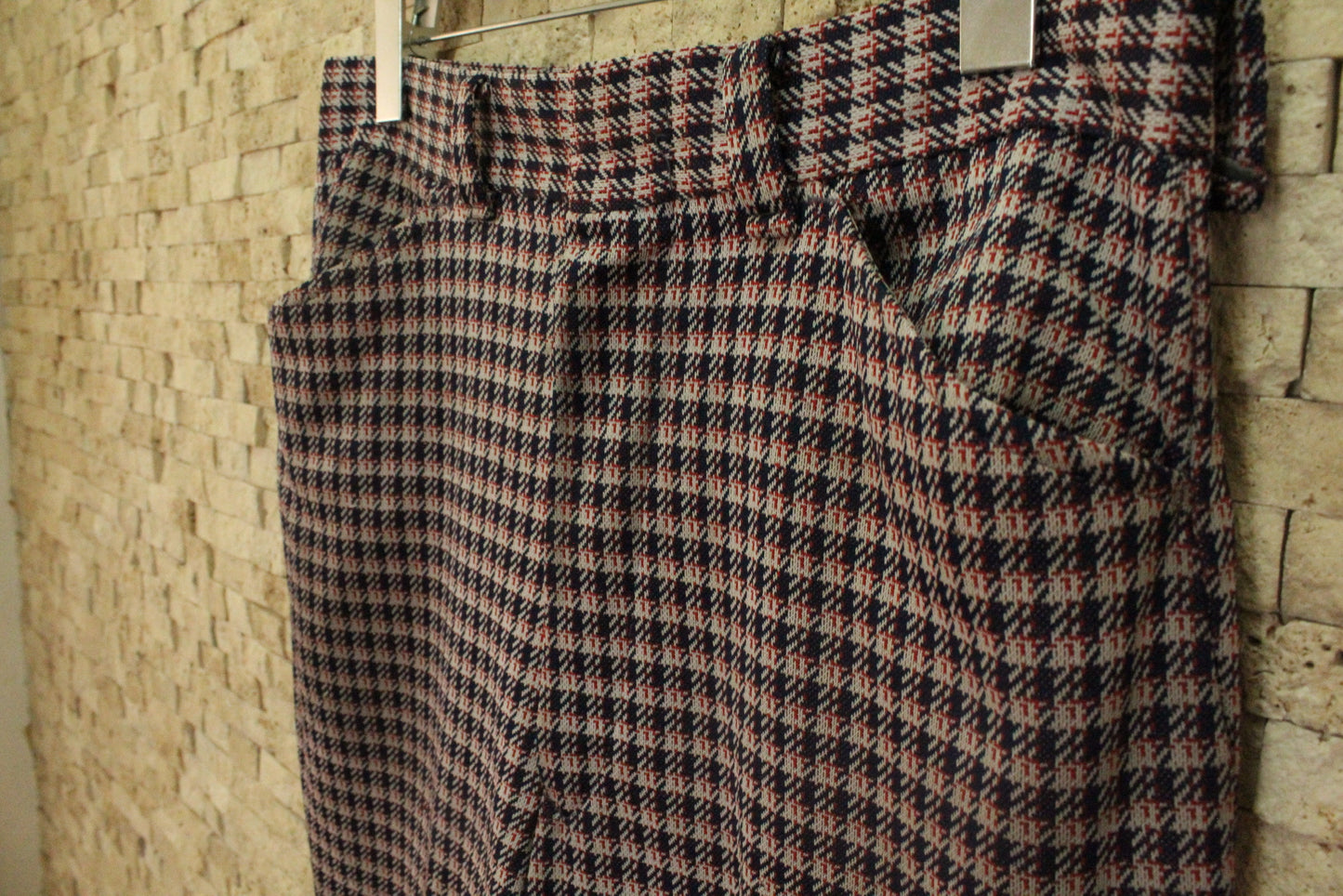Check Tweed Pants