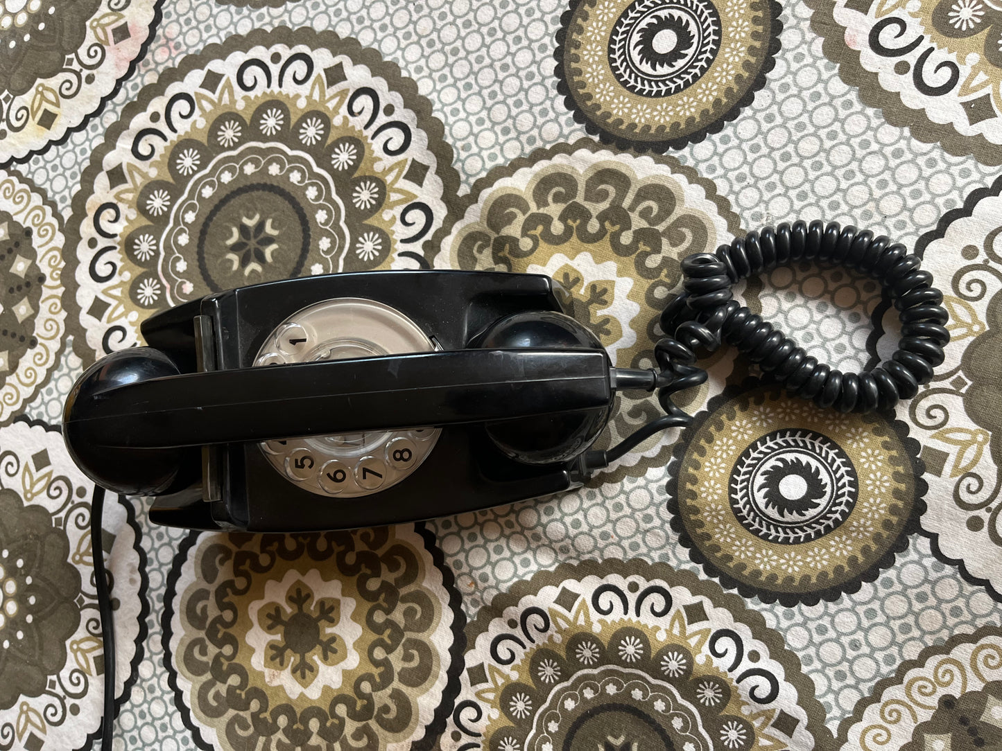 Black Vintage Landline Telephone