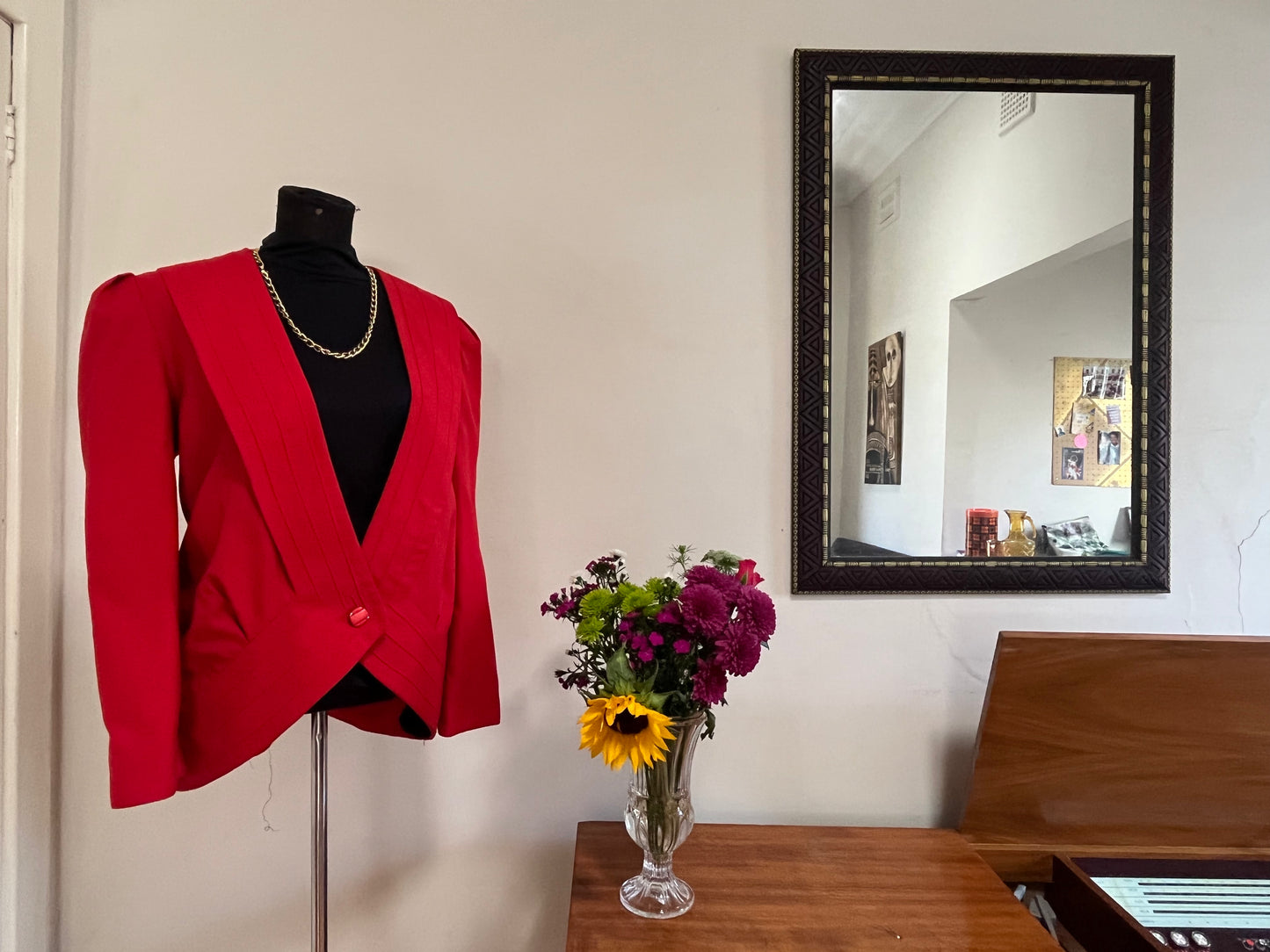 90s Collarless Blazer