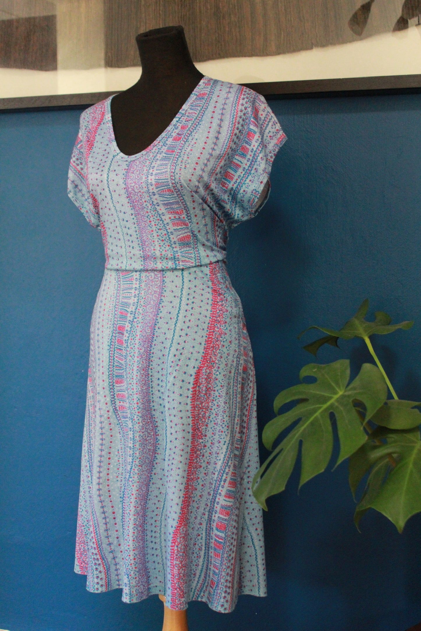 Vintage Short Sleeved Summer Dress