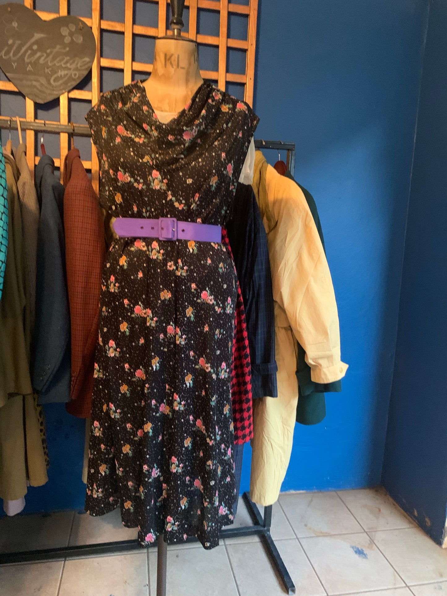 Floral vintage summer dress